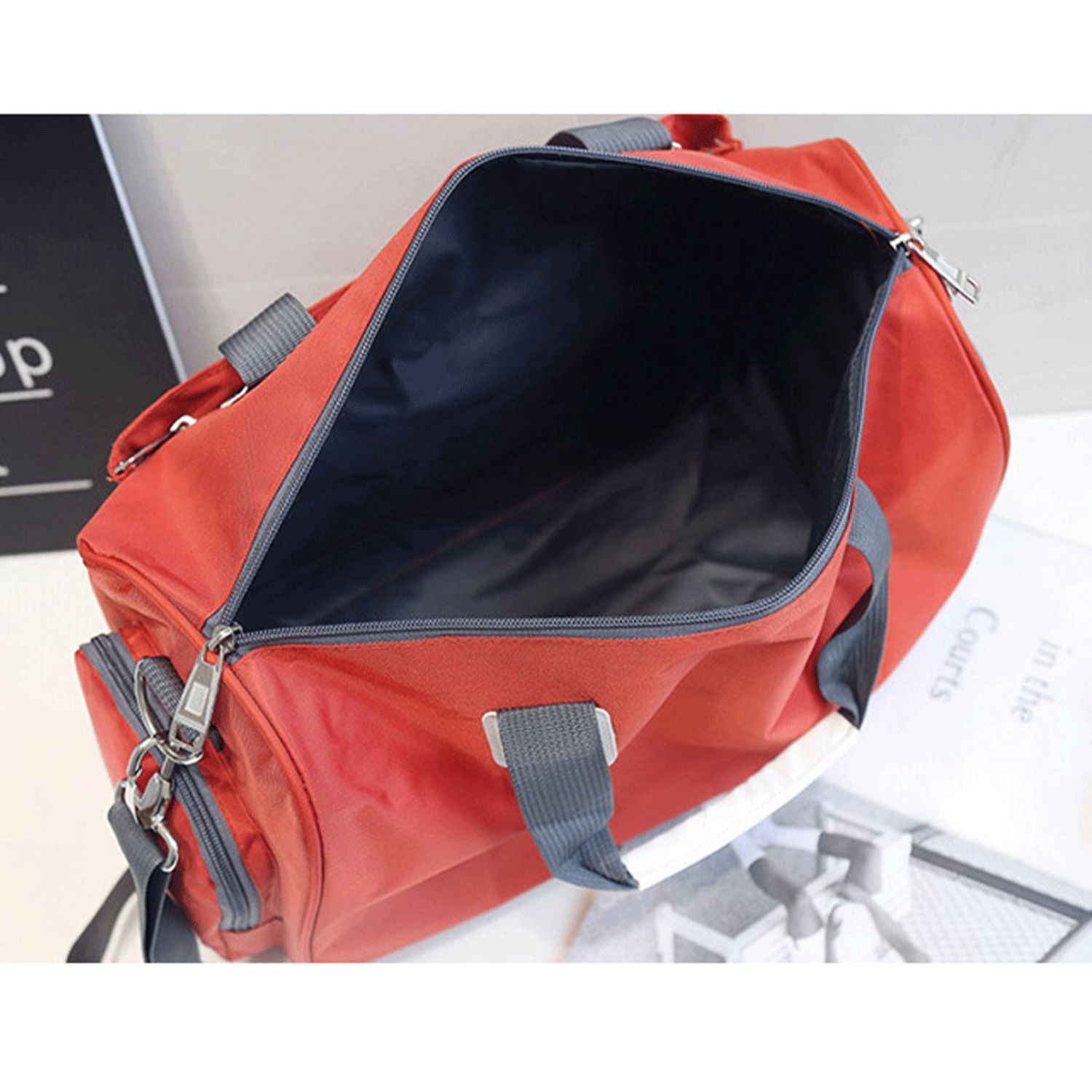 Oxford cloth gym meal travel work Sports Duffel Bag 11