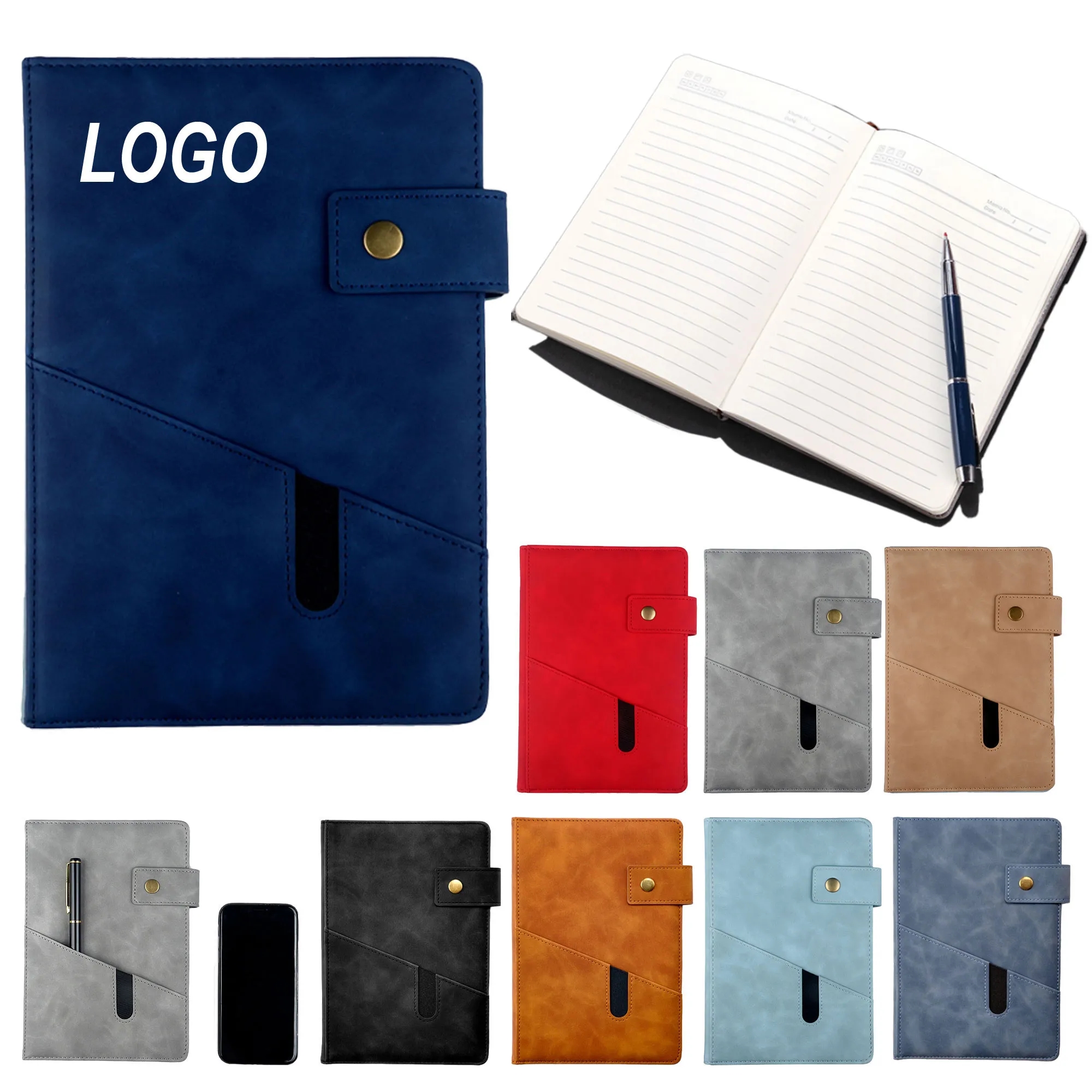 Buckle Imitation Leather Notebook 2