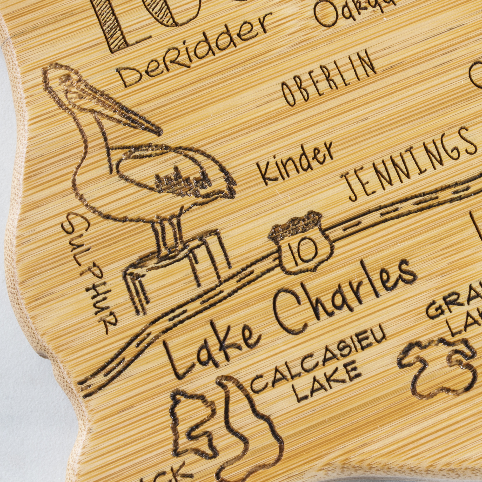 Destination Louisiana Cutting & Serving Board 10