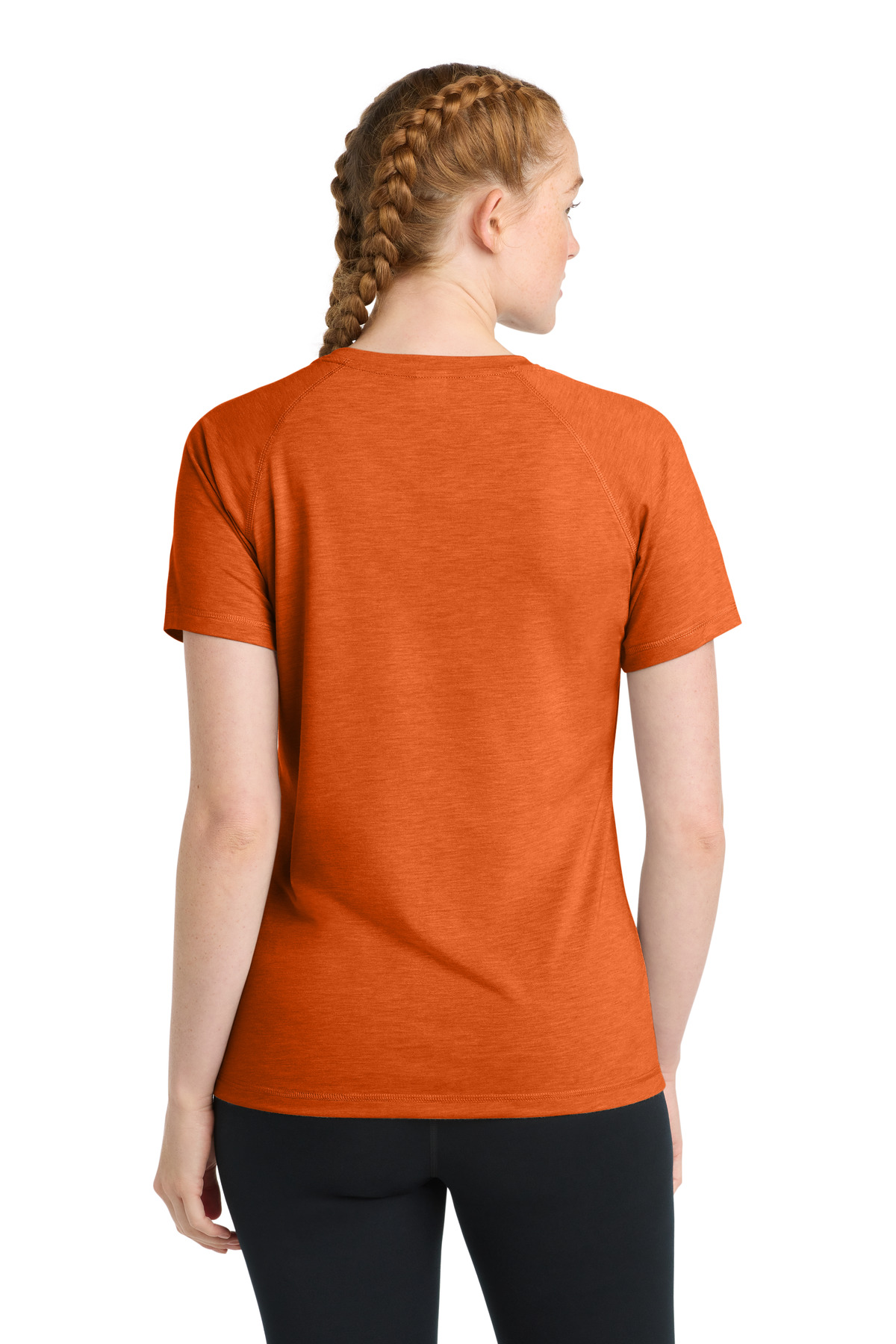Sport-Tek Women's PosiCharge Tri-Blend Wicking Scoop Neck Raglan Tee. LST400 79