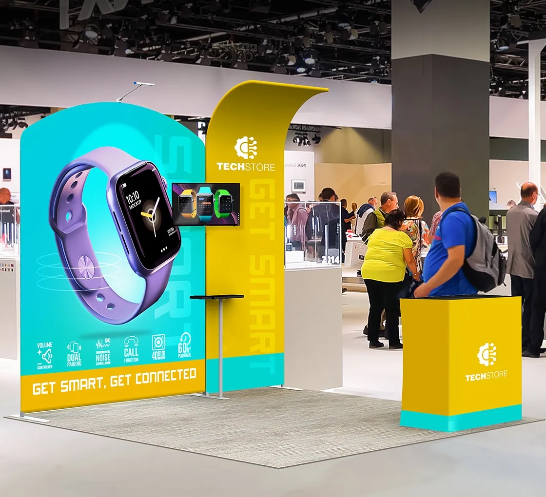 10ft Inline Trade Show Booth - Modular Display 2