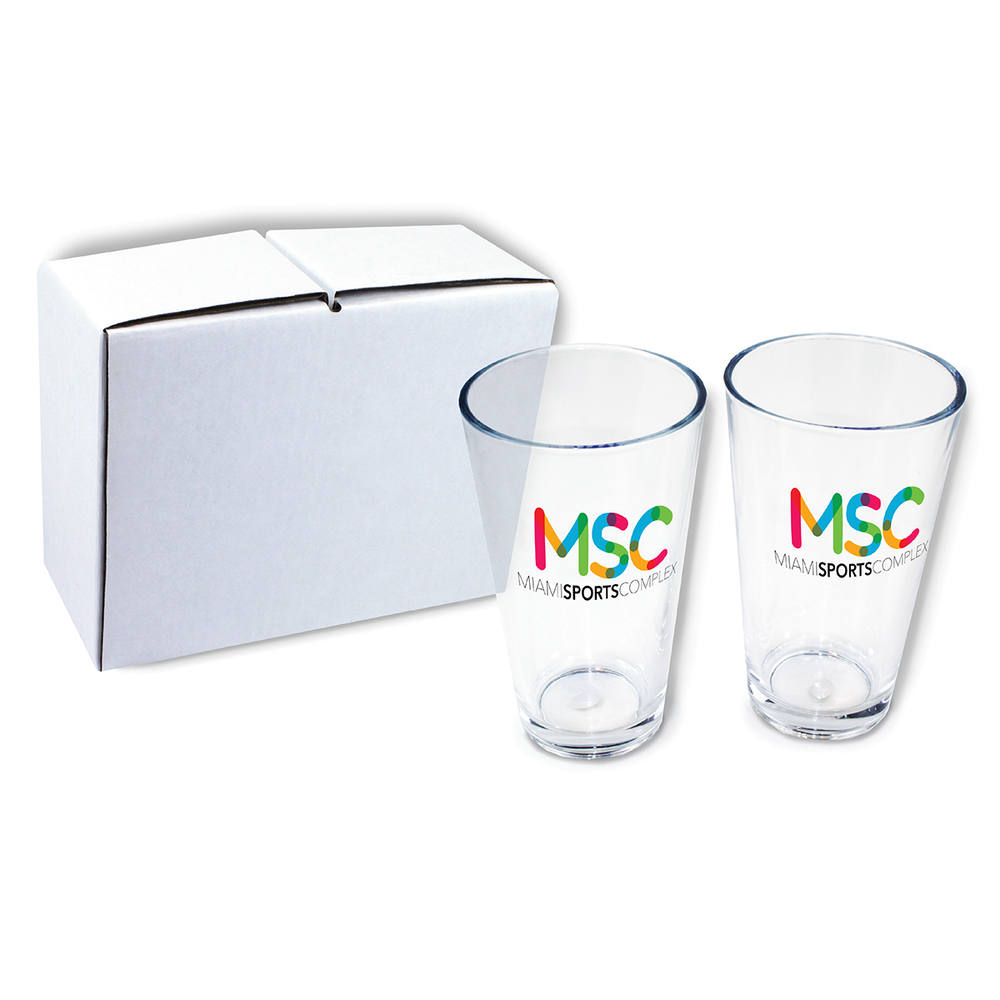 16 oz. Pint Glass - Gift Set of 2 5