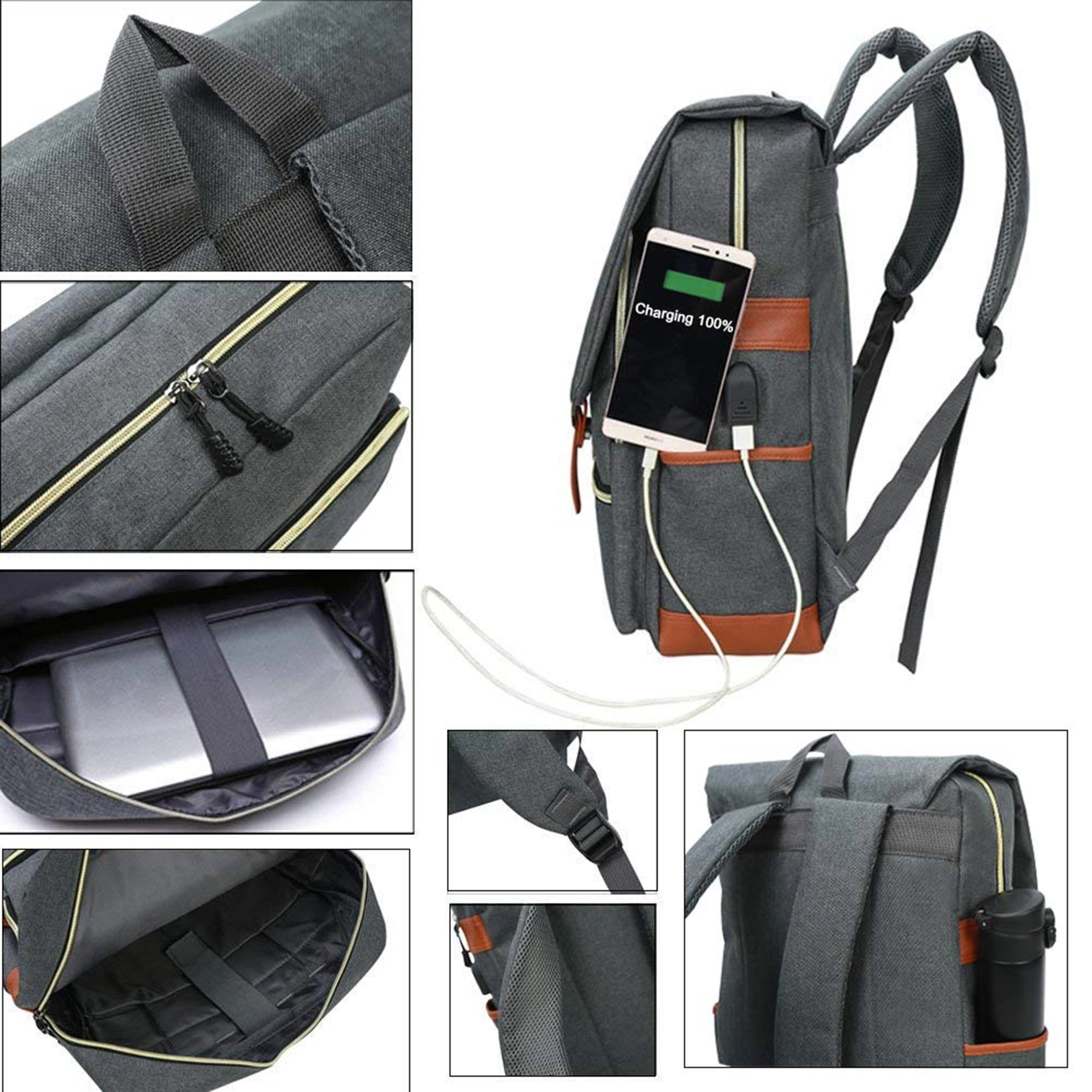 Women Laptop Backpack Fashion College School Bookbag 2