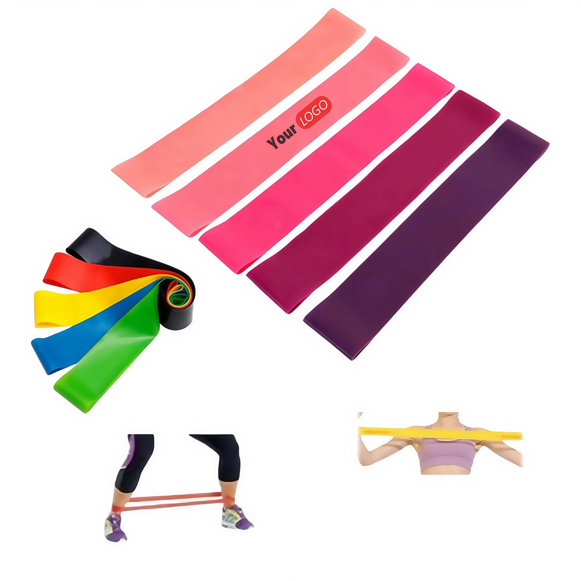 MOQ 10pcs Exercise Bands For Yoga 3