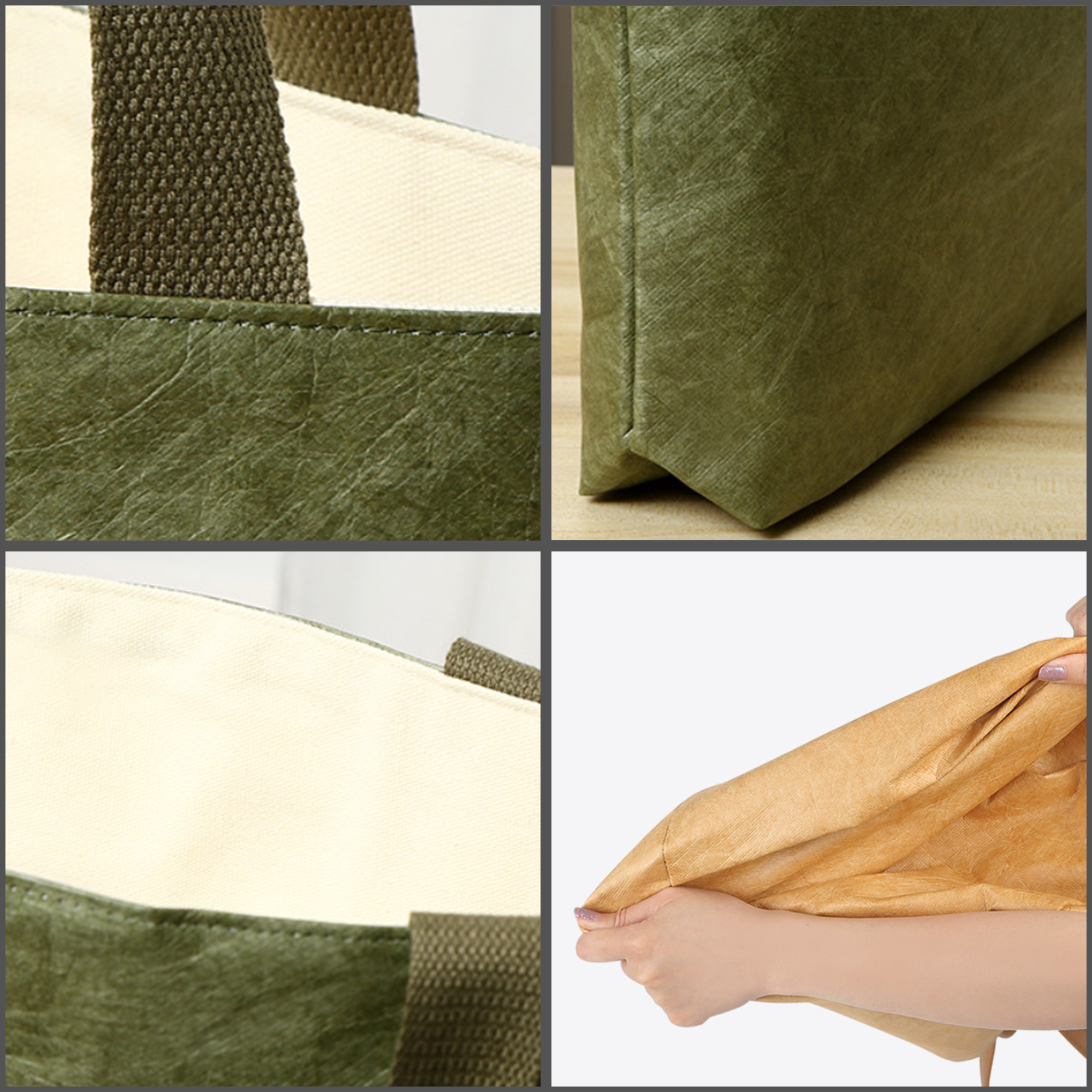 Washable Canvas Lined DuPont Tote Bag 3