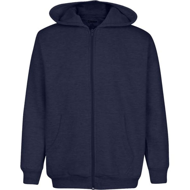 Youth Zippered Hoodies - Navy Size 7/8 1