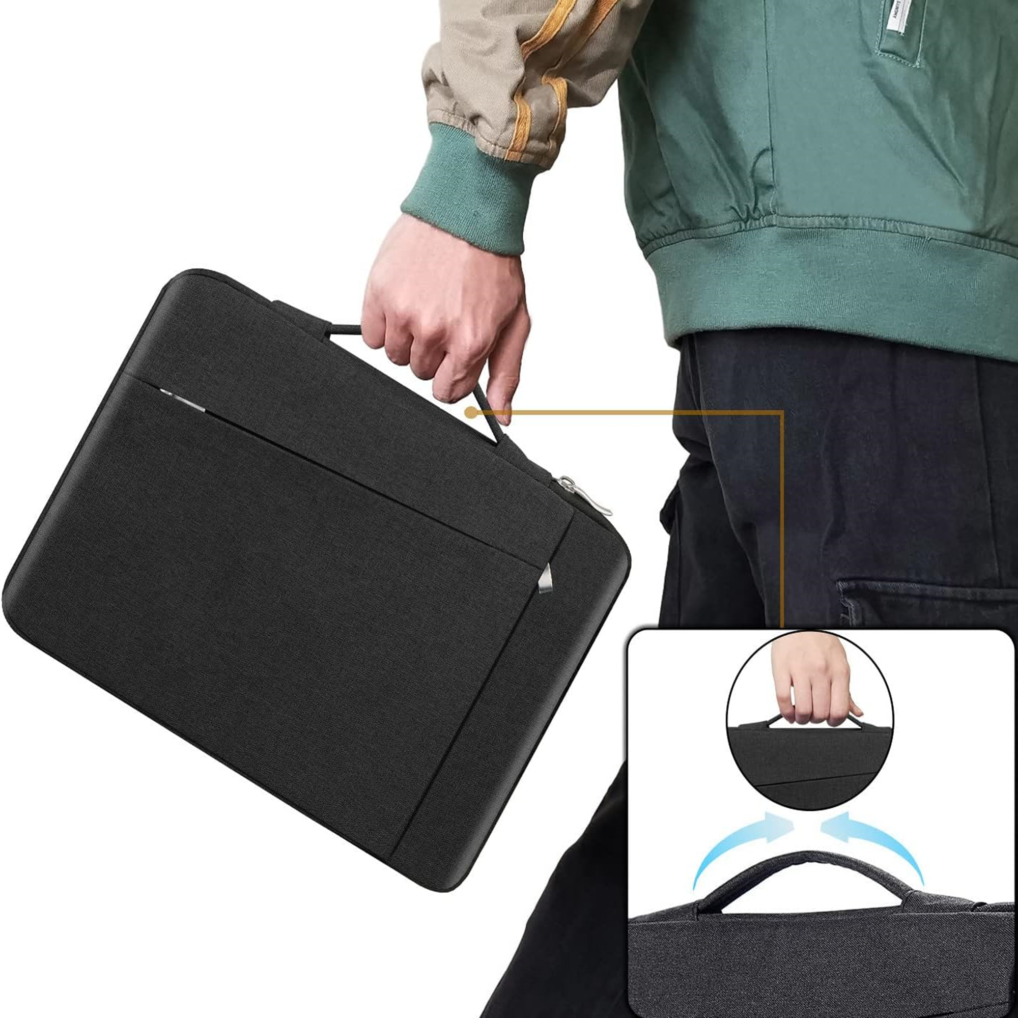 14 Inch Computer Carrying Sleeve Bag With Handle 2