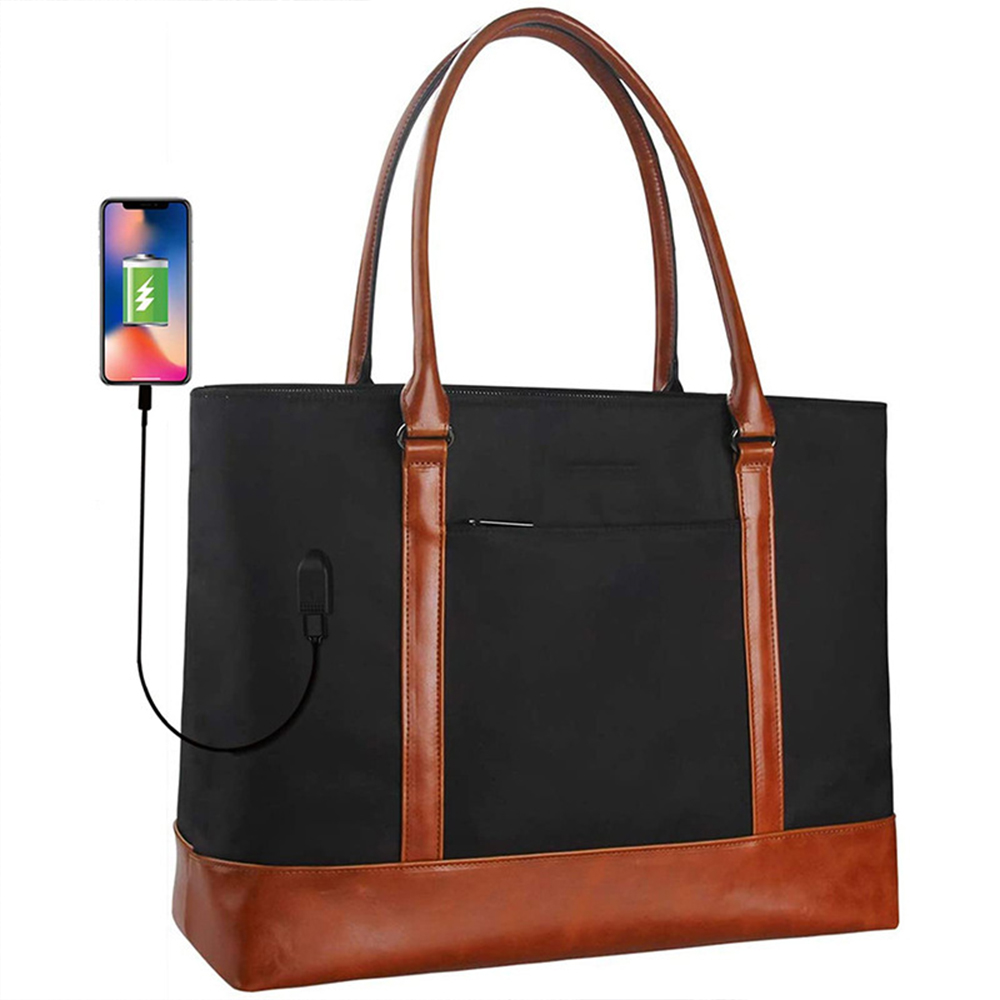 Woman Laptop Tote Bag