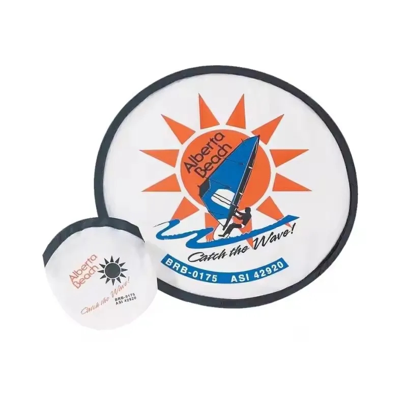 Folding Nylon Disc Fan W/ Pouch 7
