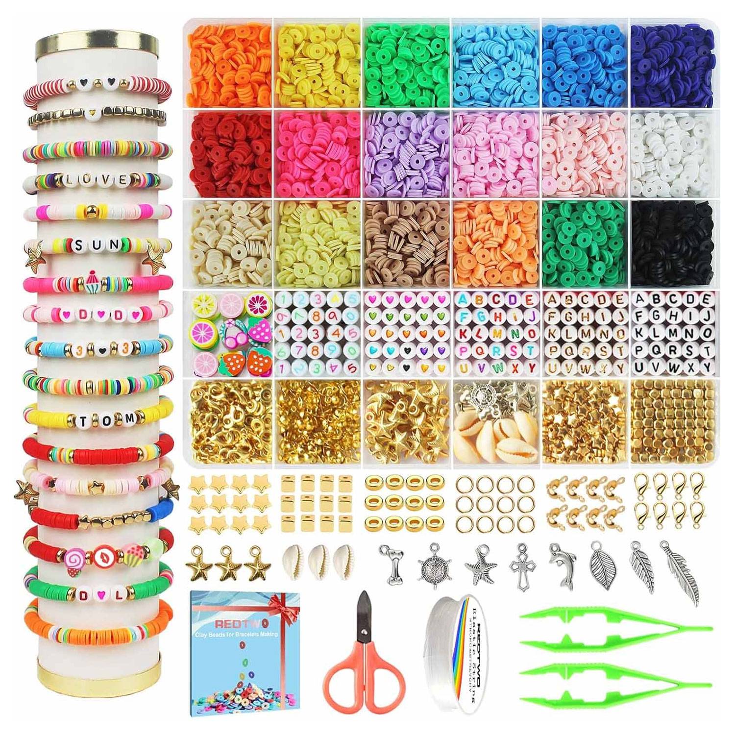 Bohemian DIY soft pottery beads accessories string bracelet
