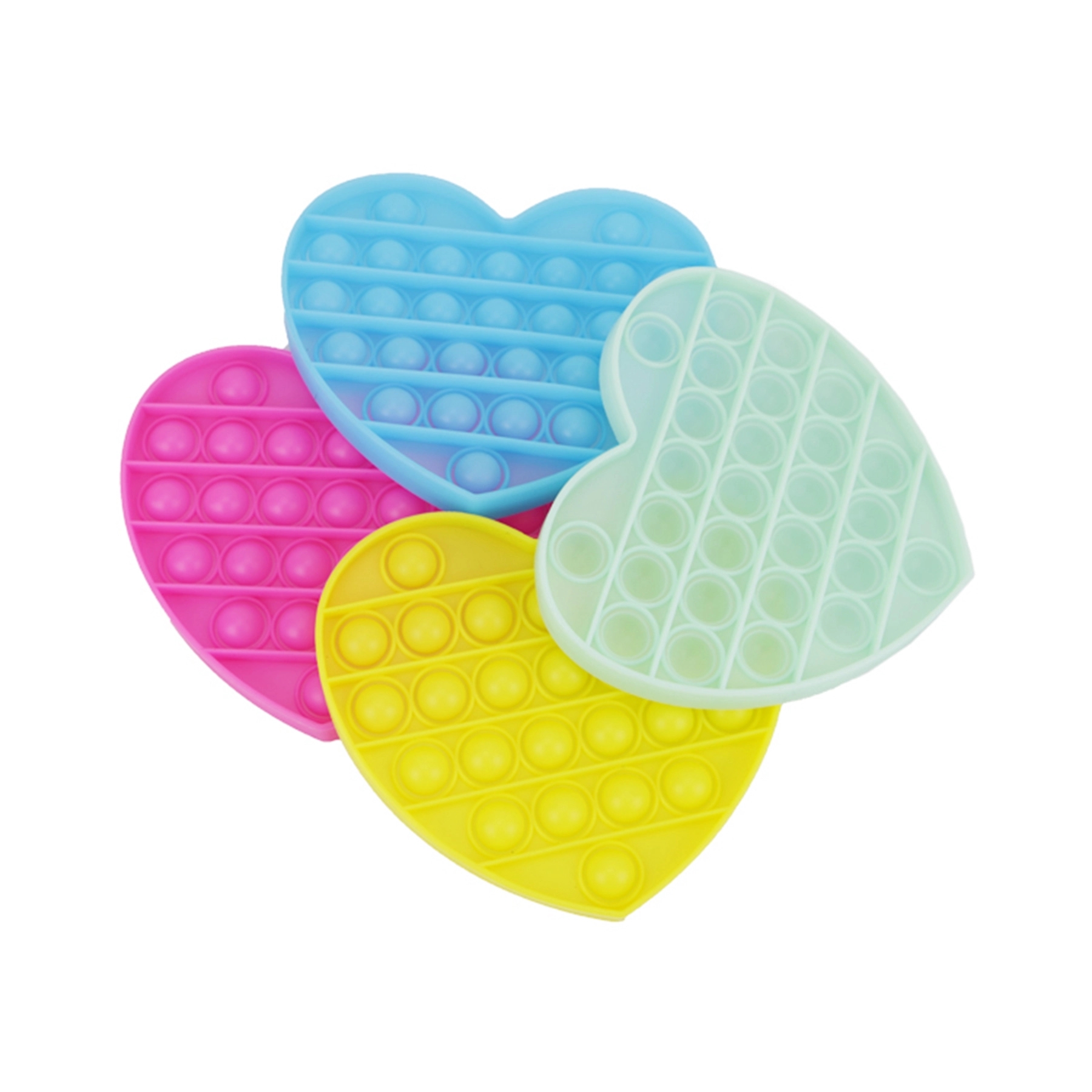 Heart Shape Noctilucence Bubble Sensory Fidget Toy 4