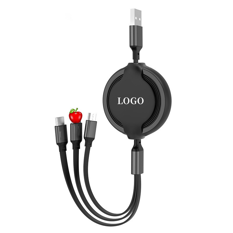 Retractable Fast Charger 3-in-1 Charging Cable 2