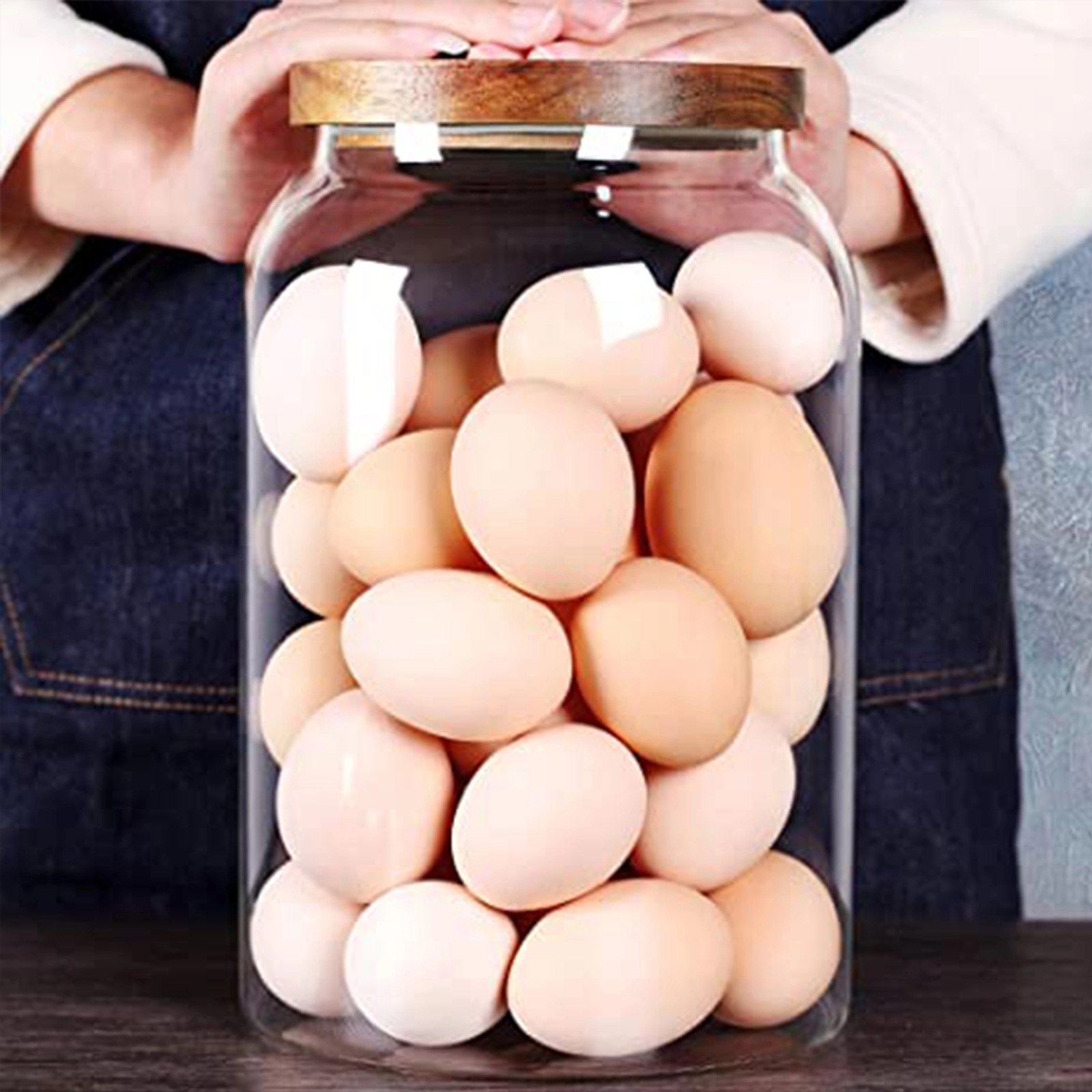 68Oz Egg Jar,Kitchen Canister 4