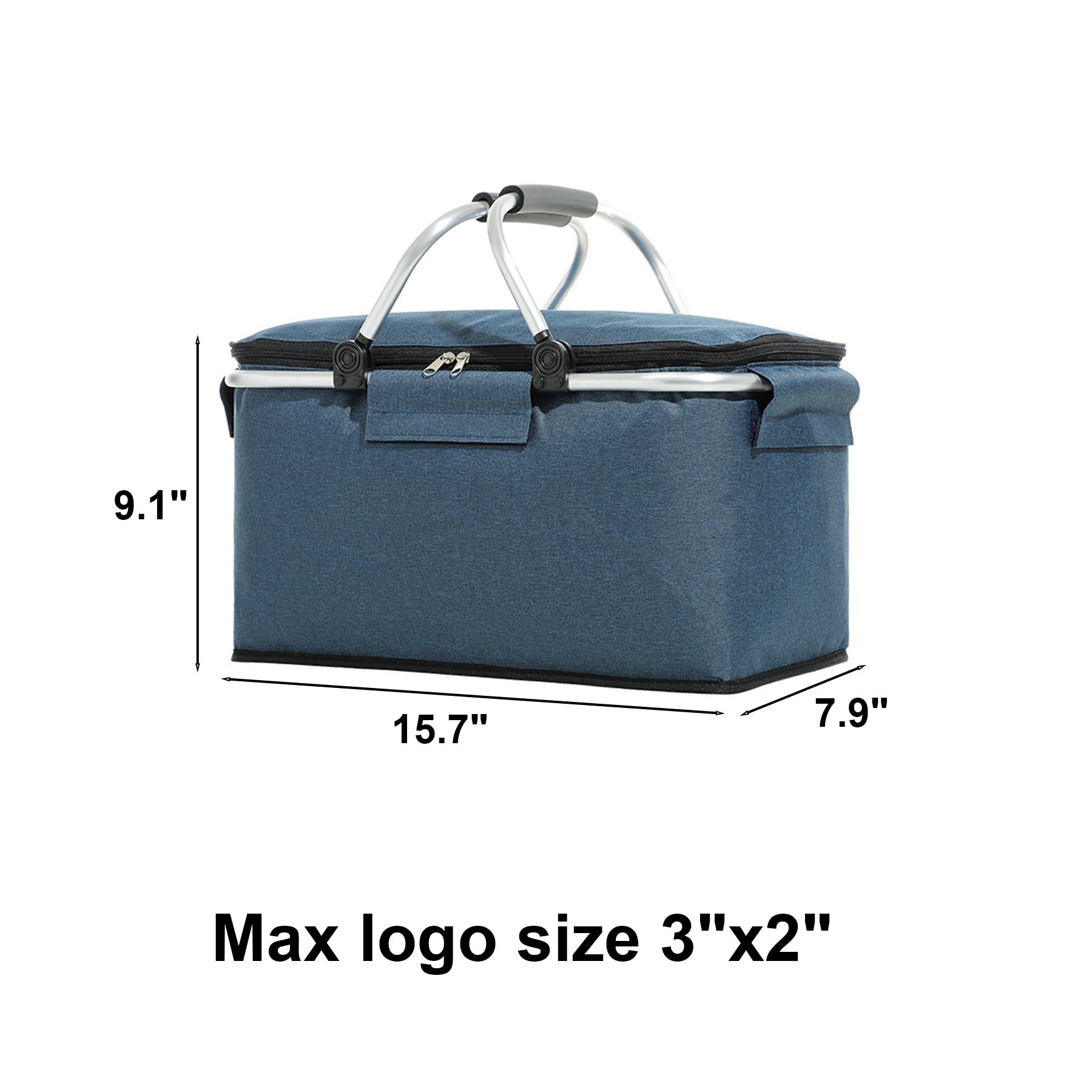 Folding Insulated Picnic Basket Cooler 5