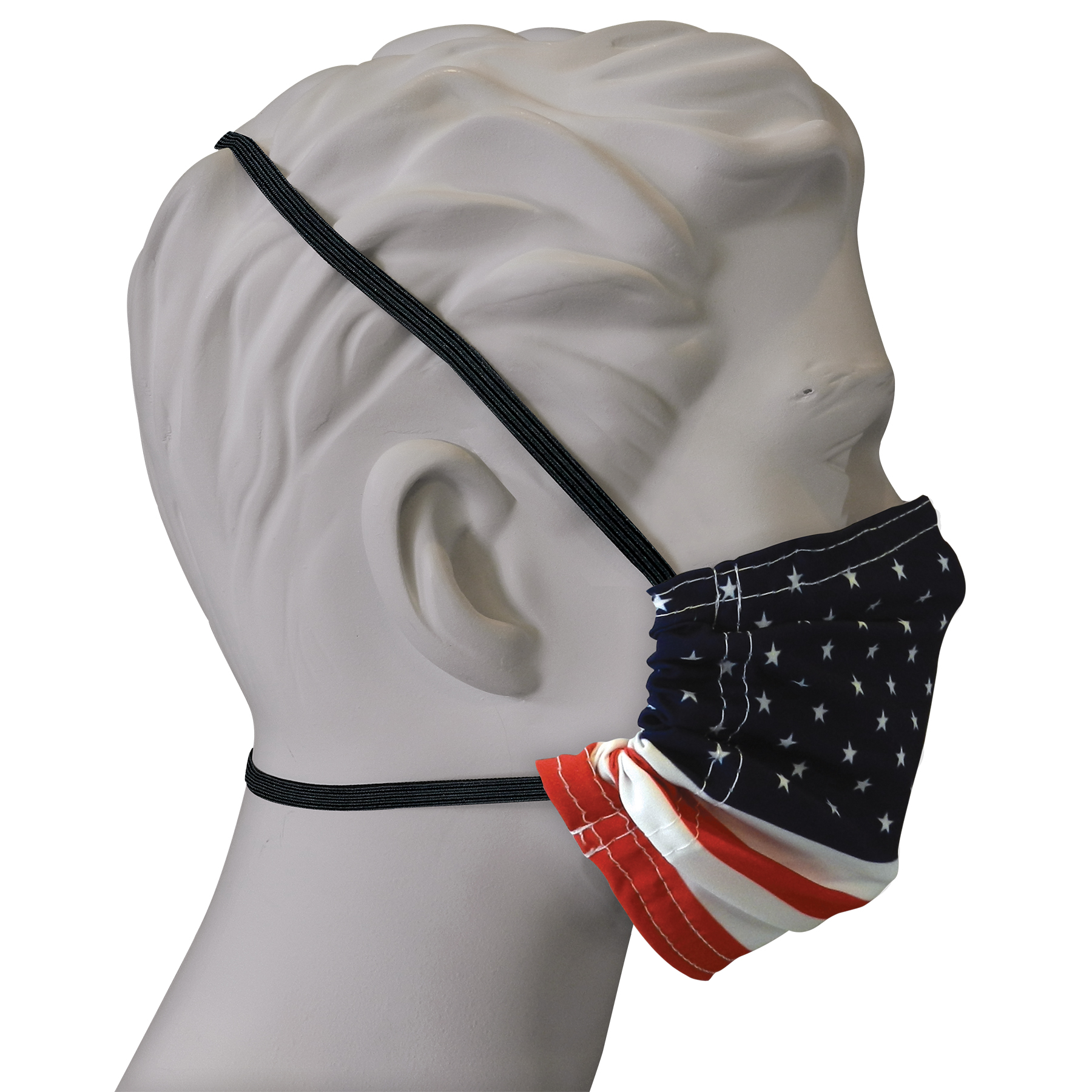 Premium Black Fabric Face Mask 2