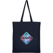 Double-Stitched 8oz Organic Cotton Tote, custom tote bag with logo imprint 45