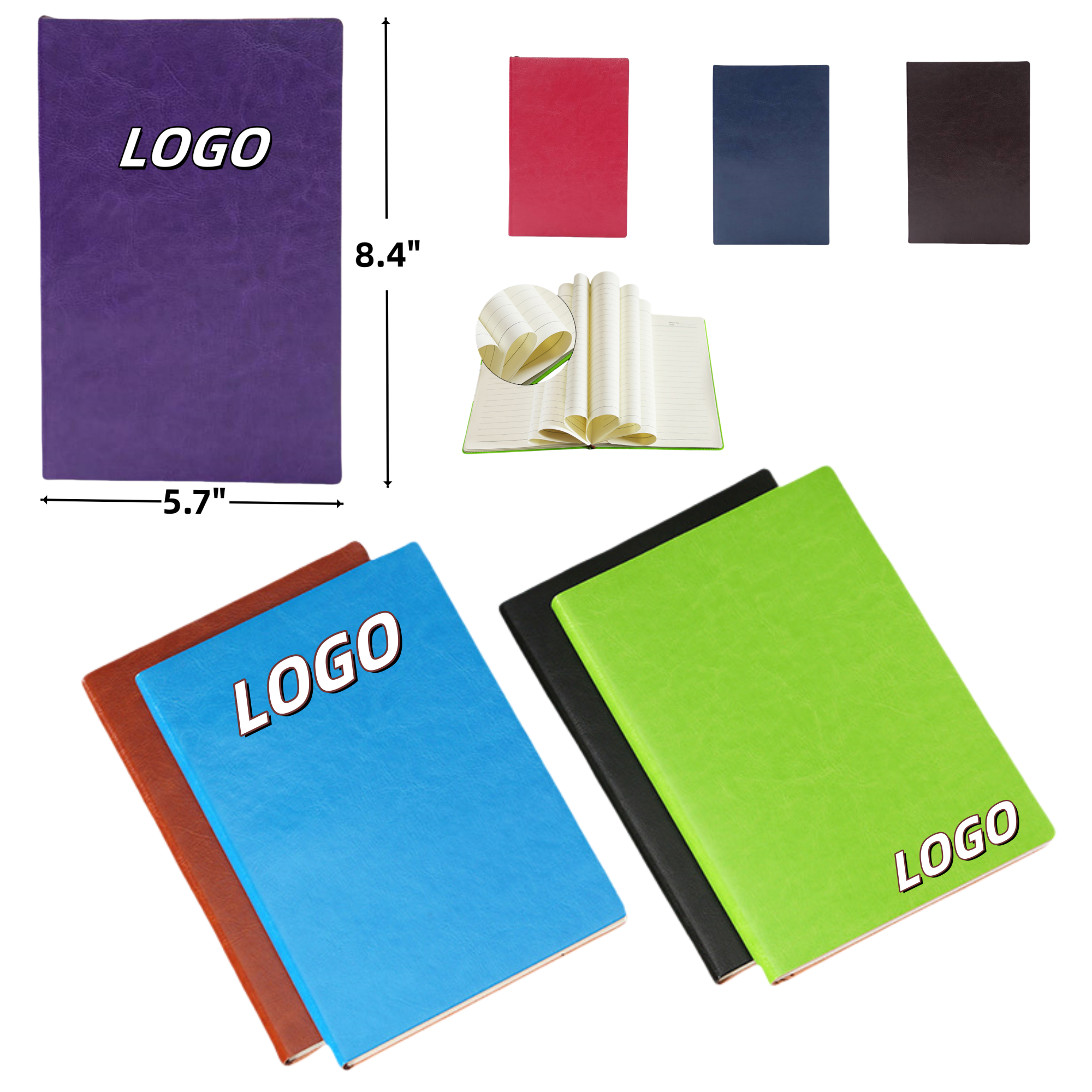 PU Leather A5 Business Notebook 2