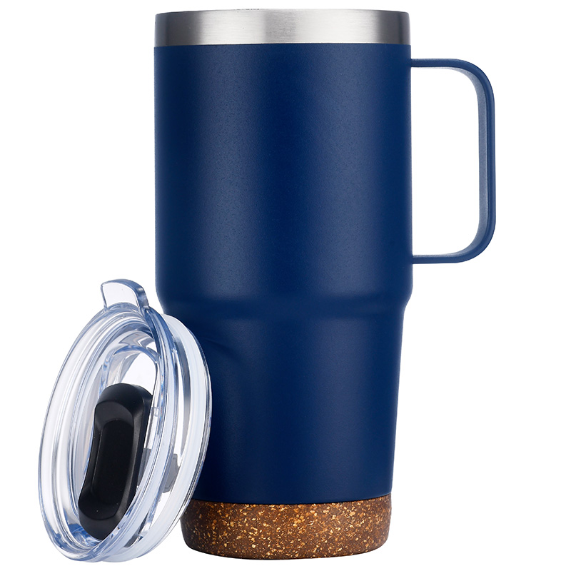 24oz. Travel Mug with Cork Bottom & Lid 19