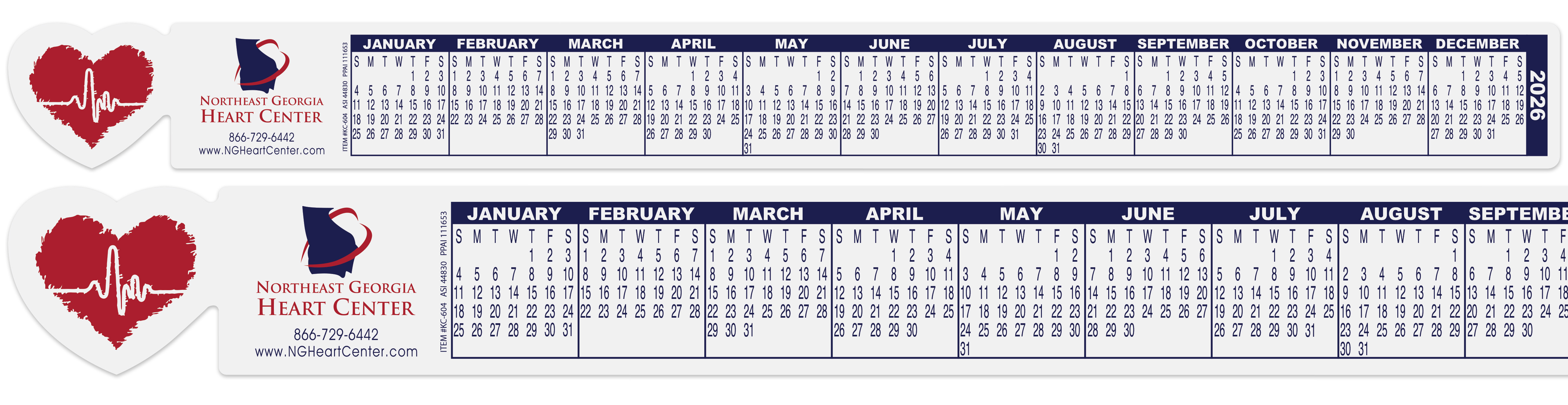 Heart Calendars 2