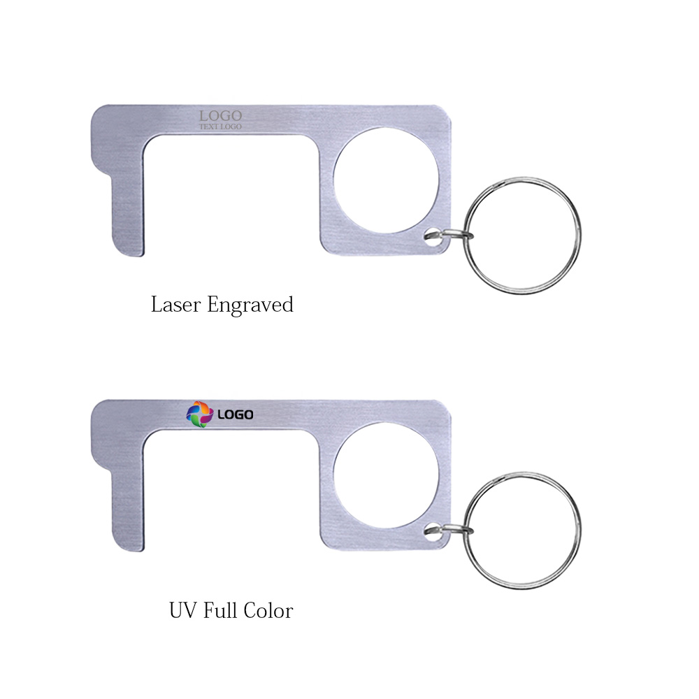 Stainless Steel No Touch Keychain Bottle Opener 3