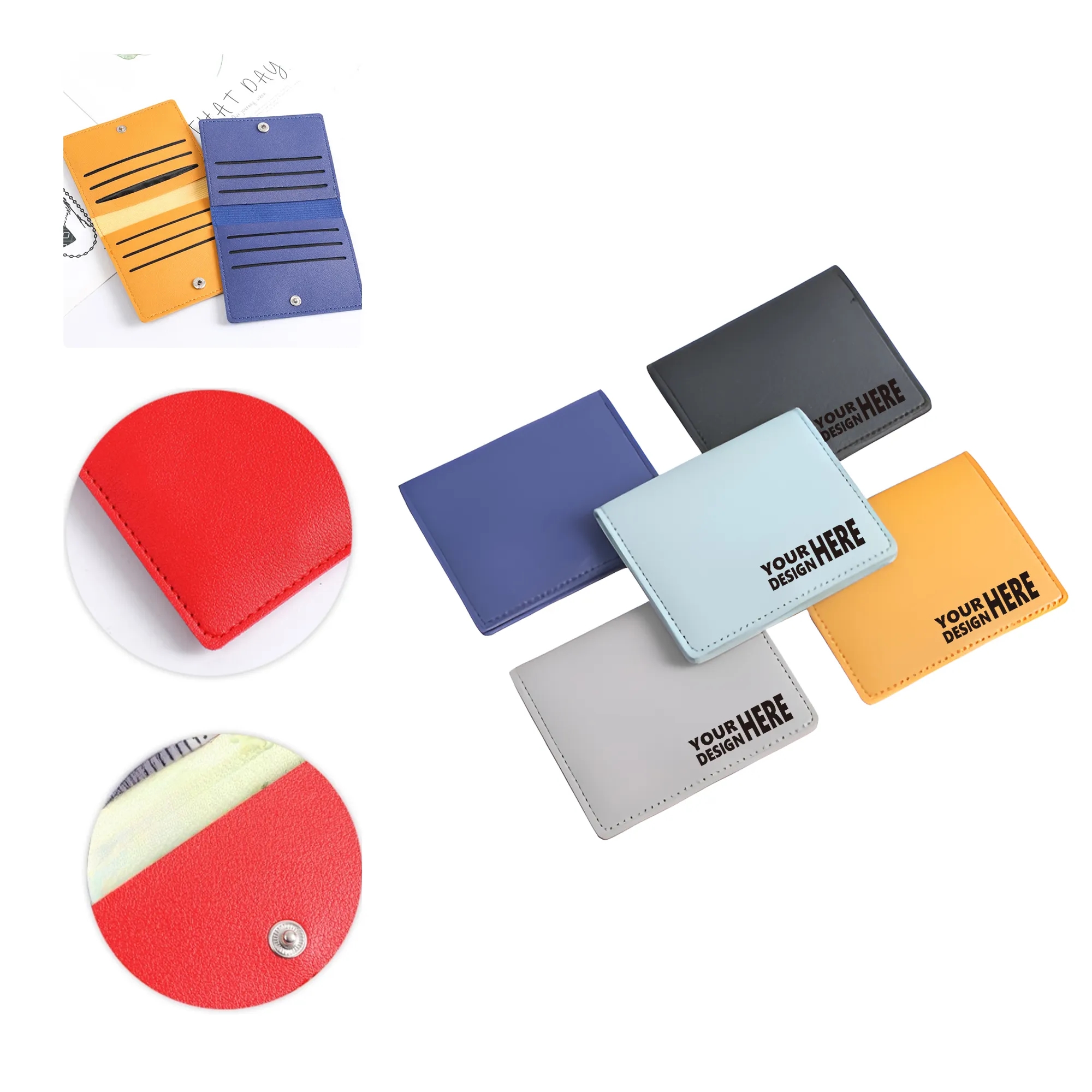 MOQ50 Slim Minimalist Card Holder Wallet 1