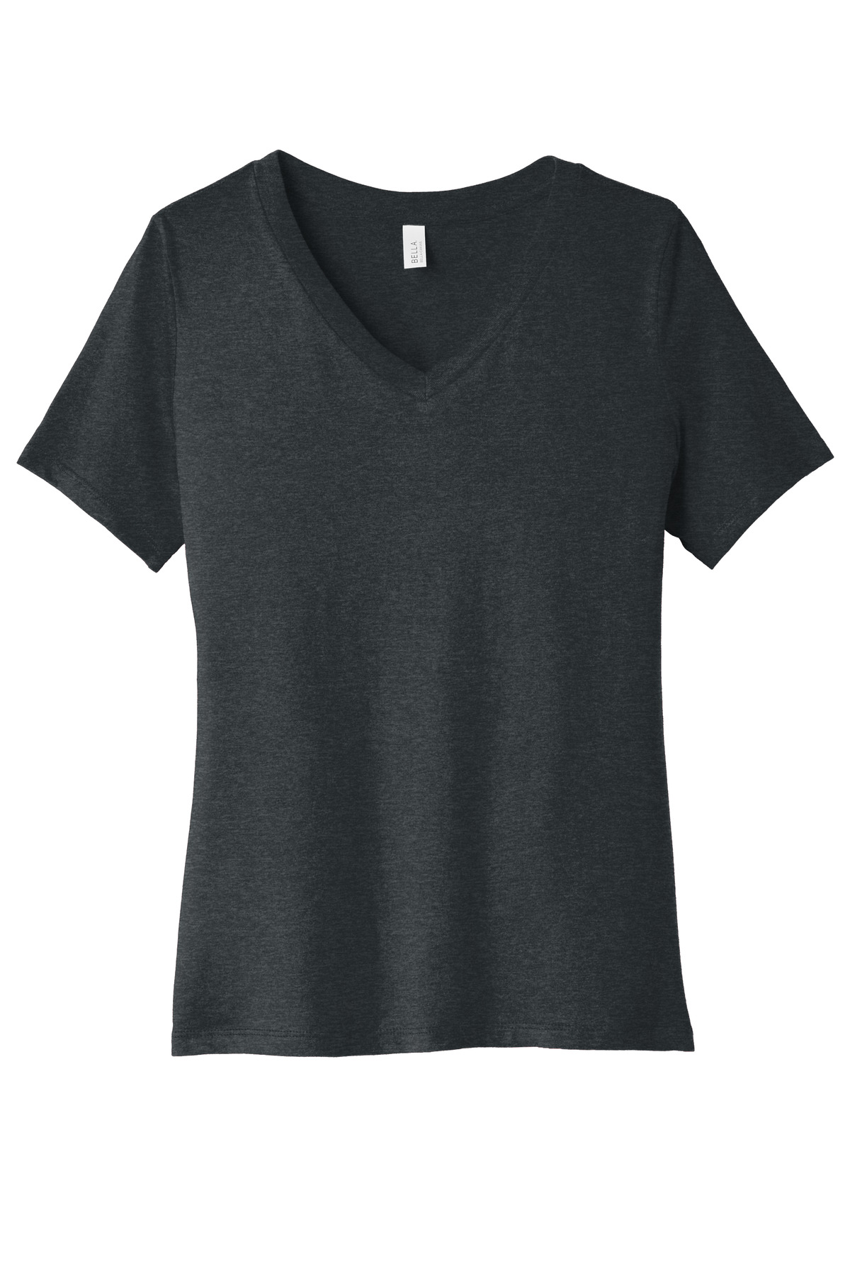 BELLA+CANVAS Women's Relaxed Heather CVC V-Neck Tee BC6405CVC 8