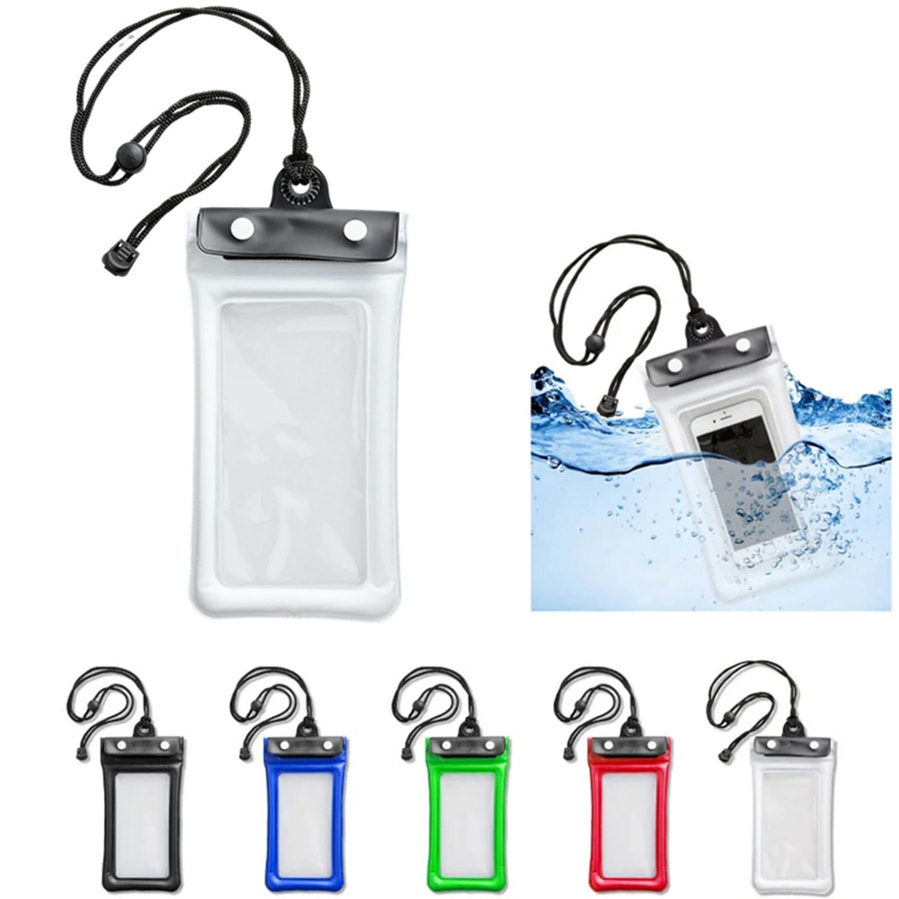 Floating Waterproof Pouches With Neck Cord 4