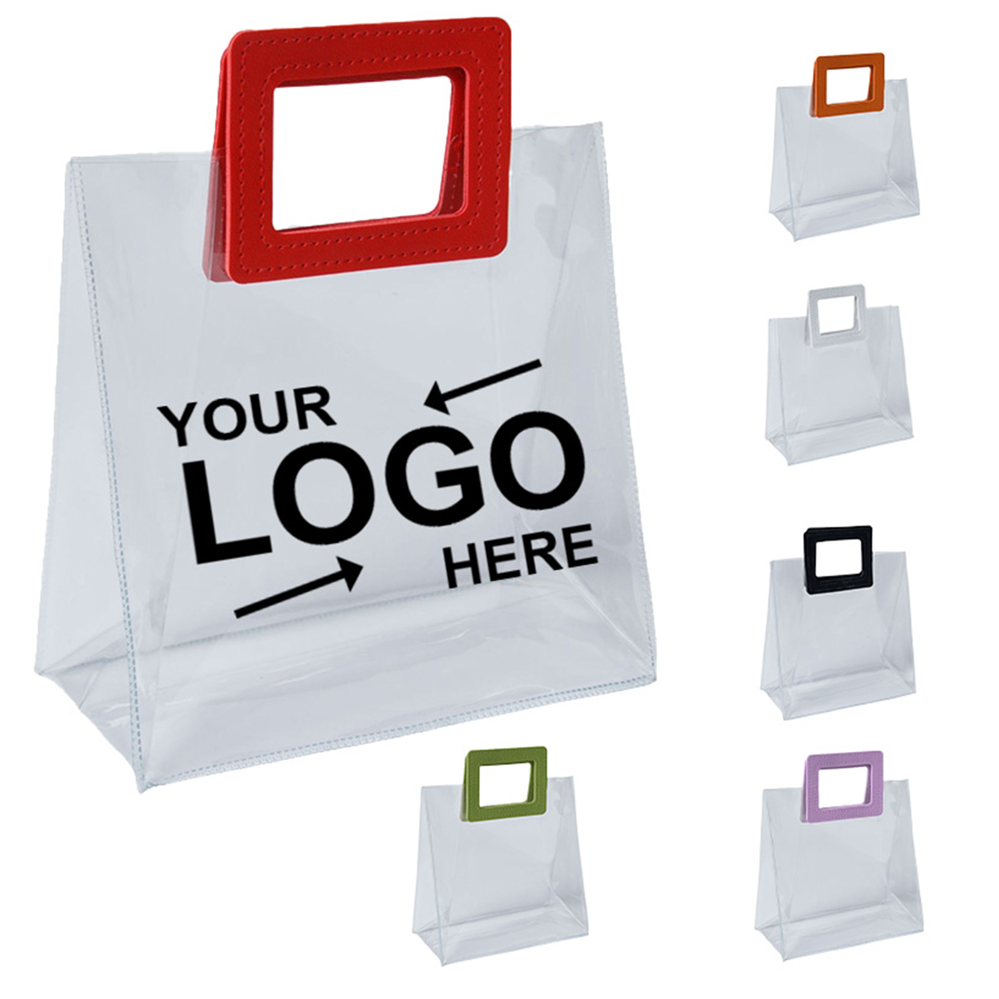 Big Size Clear PVC Gift Tote Bag 3