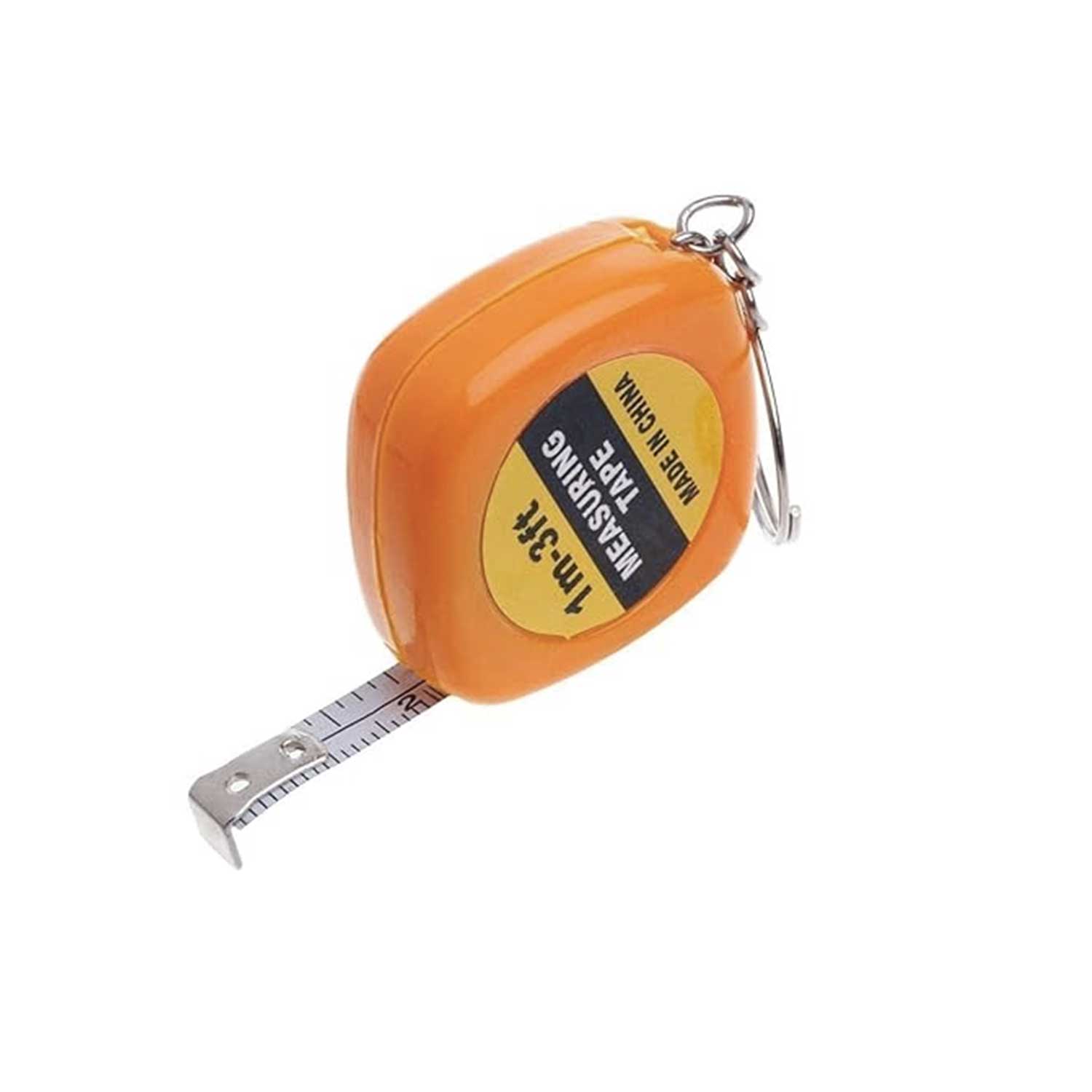 Mini Auto Retractable 1M Tape Measure Keychain Ruler Gift 2