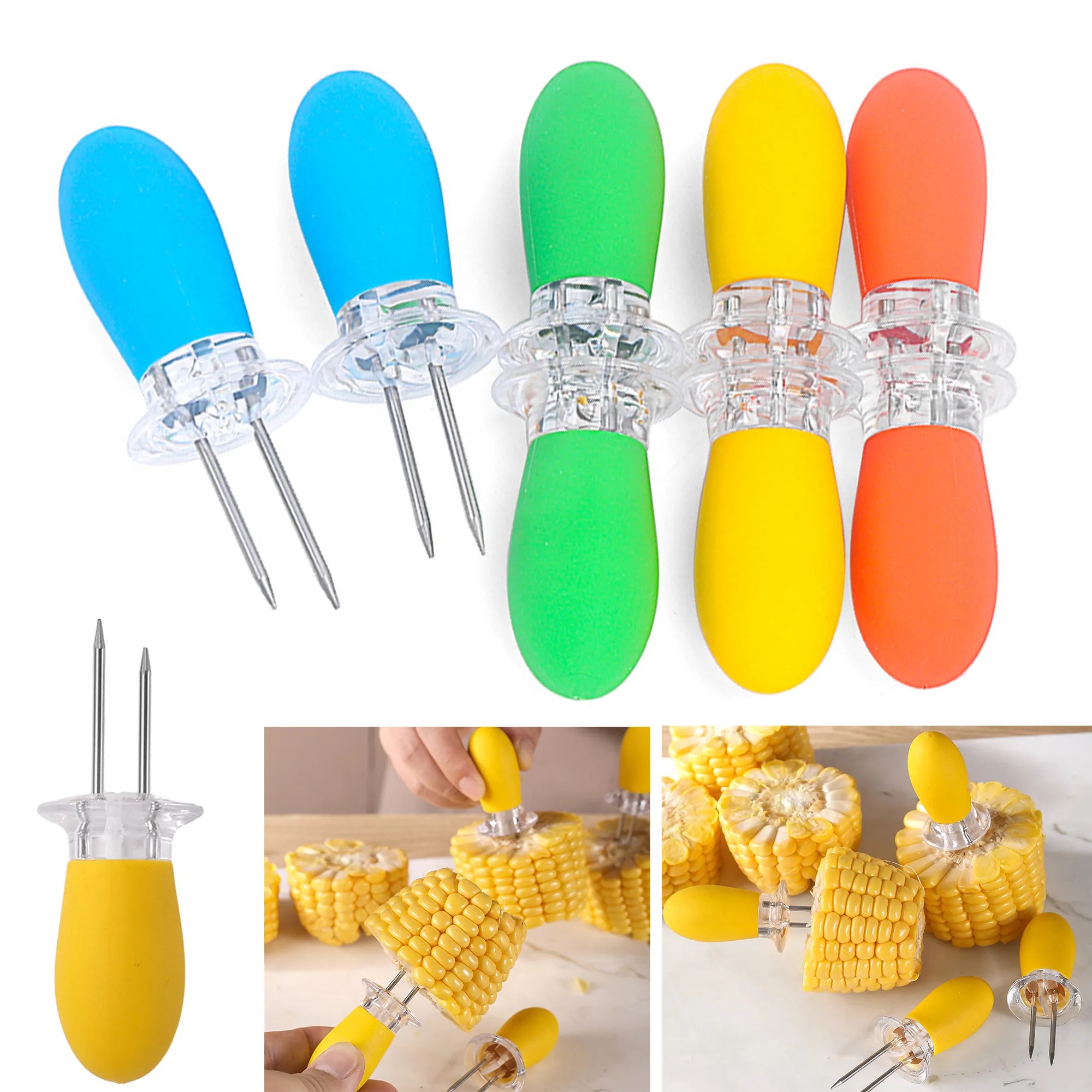 BBQ Stainless Steel Corn Holder 1pc 2
