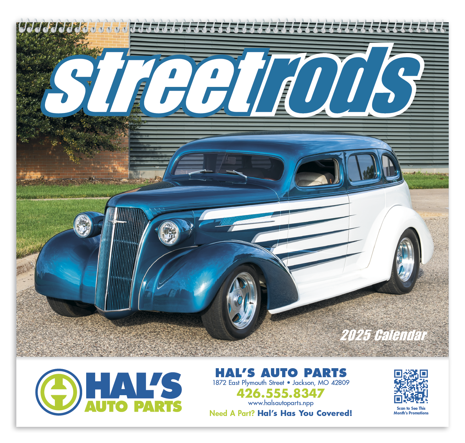 Good Value™ Street Rods - Spiral Calendar 13