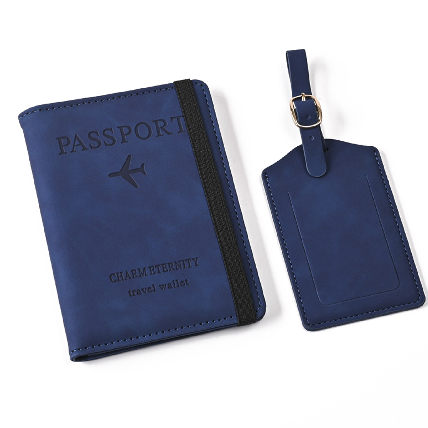 RFID Blocking Passport Holder and Luggage Tag Set 3