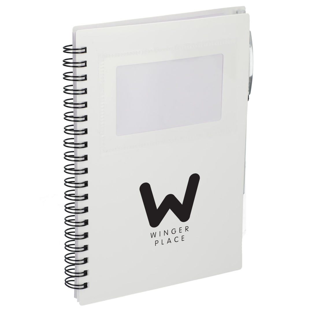 FSC® Recycled 5" x 7" Star Spiral Notebook with Pe 164