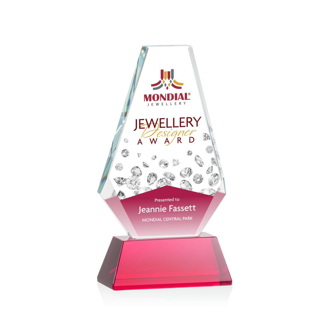 Kingsley VividPrint™ Award on Newhaven Base - Red 14