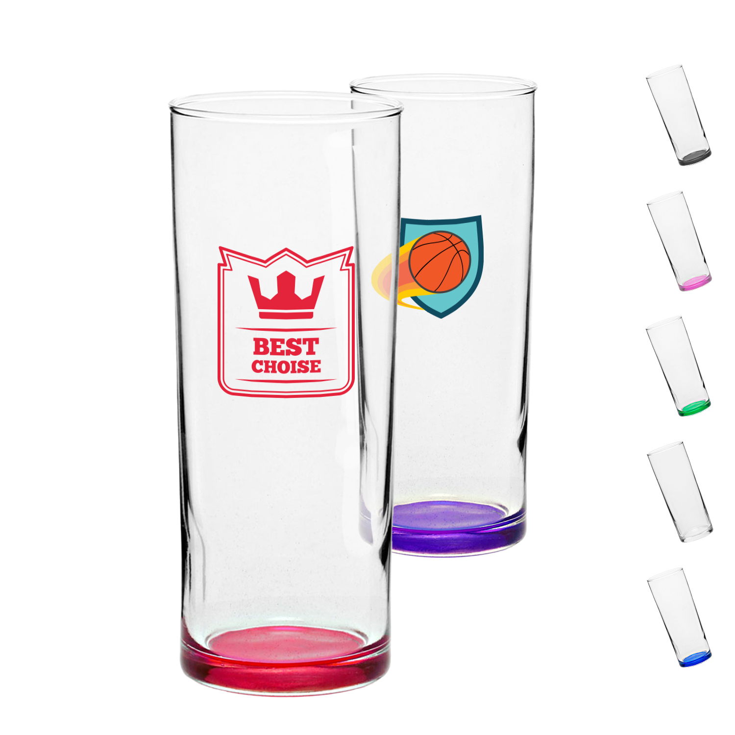 Clear Libbey USA Made 12 oz., Zombie Glasses 2