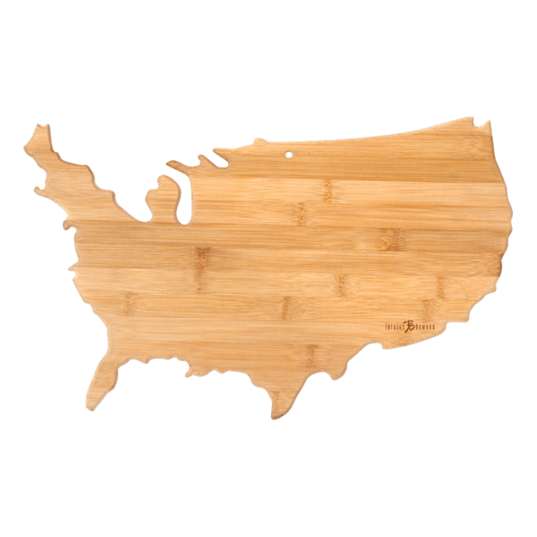 U.S. State Shaped Bamboo Cutting and Serving Boards 313