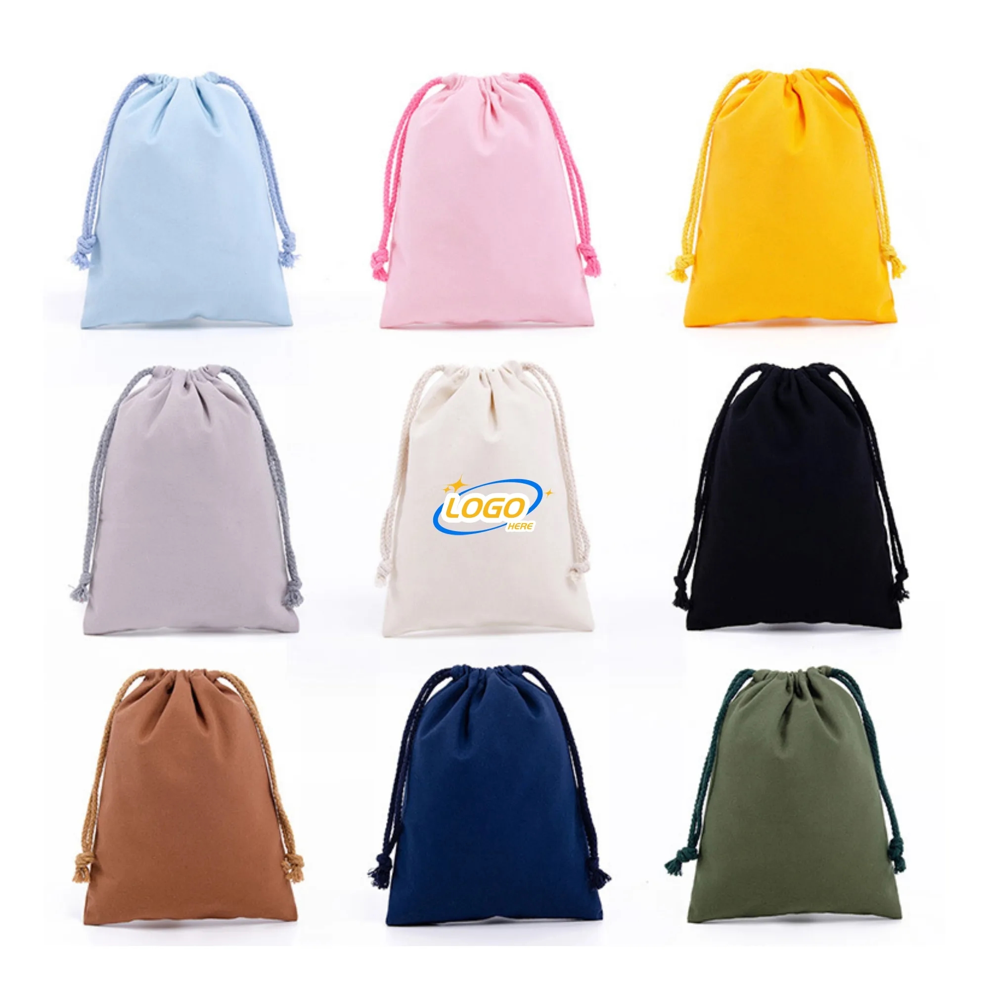 EcoFriendly Drawstring Cotton Muslin Bag 4