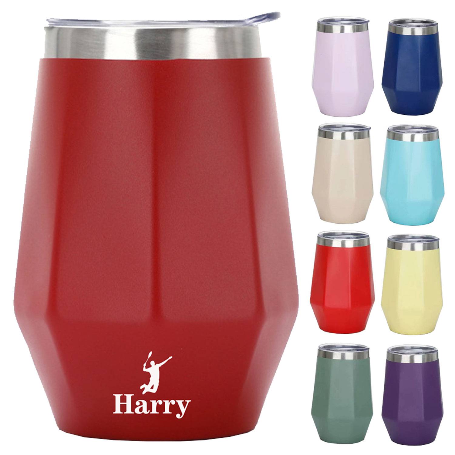 12 Oz Double Wall Stainless Wine Tumbler 4