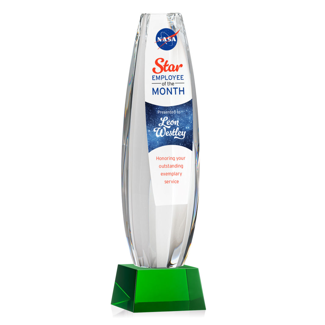 Hoover VividPrint™ Award on Robson Base - Green 12