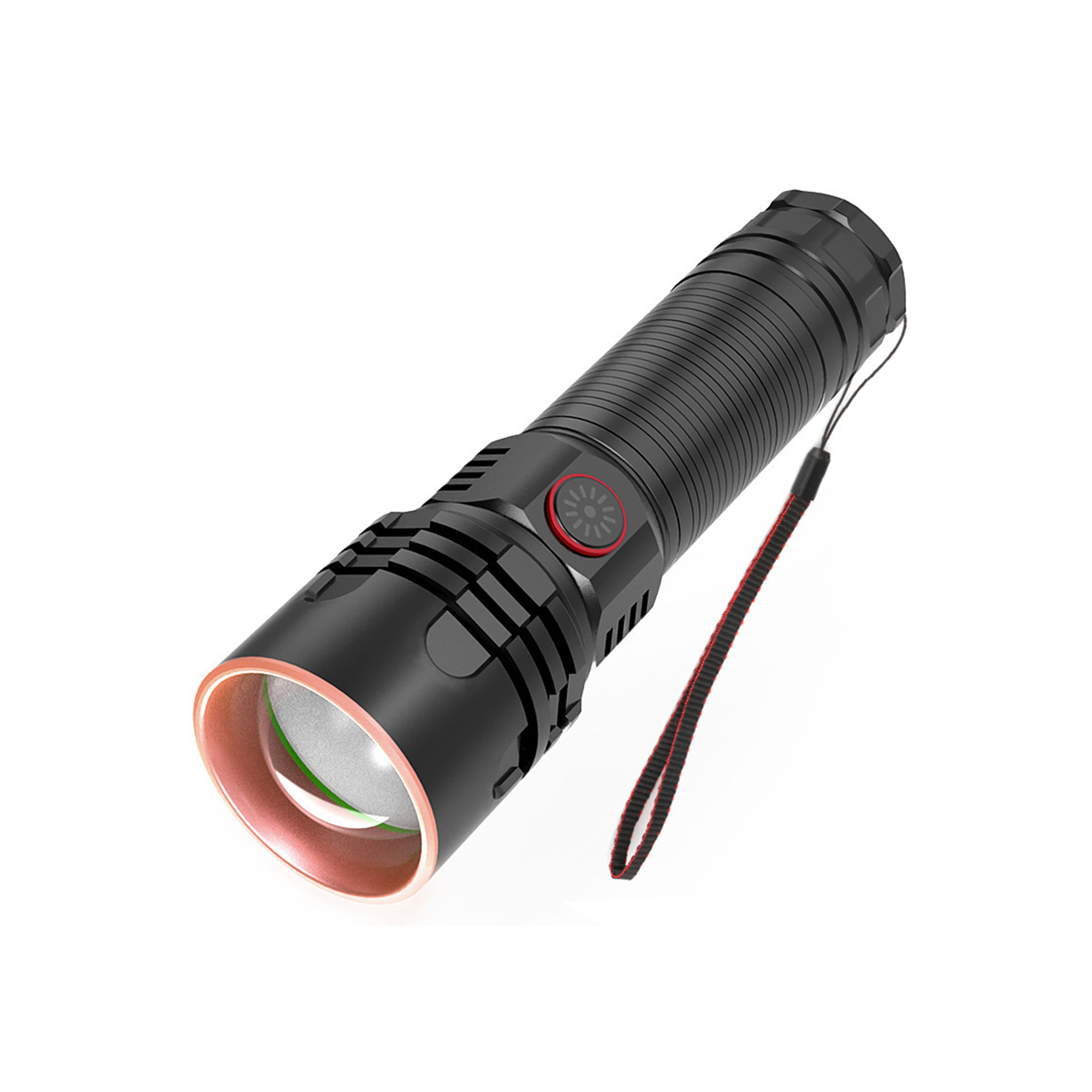 Aluminum Rechargeable Flashlight 5.94" with Zoom and Four Modes 3