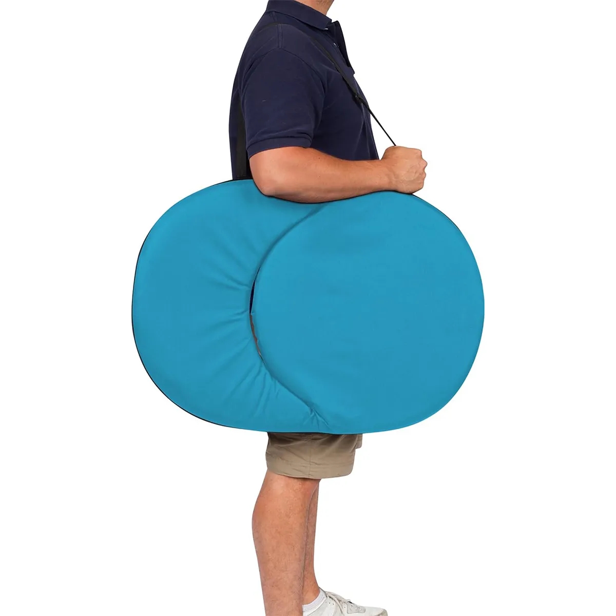 Portable Multi-Fold Padded Floor Chair With Back Support 7