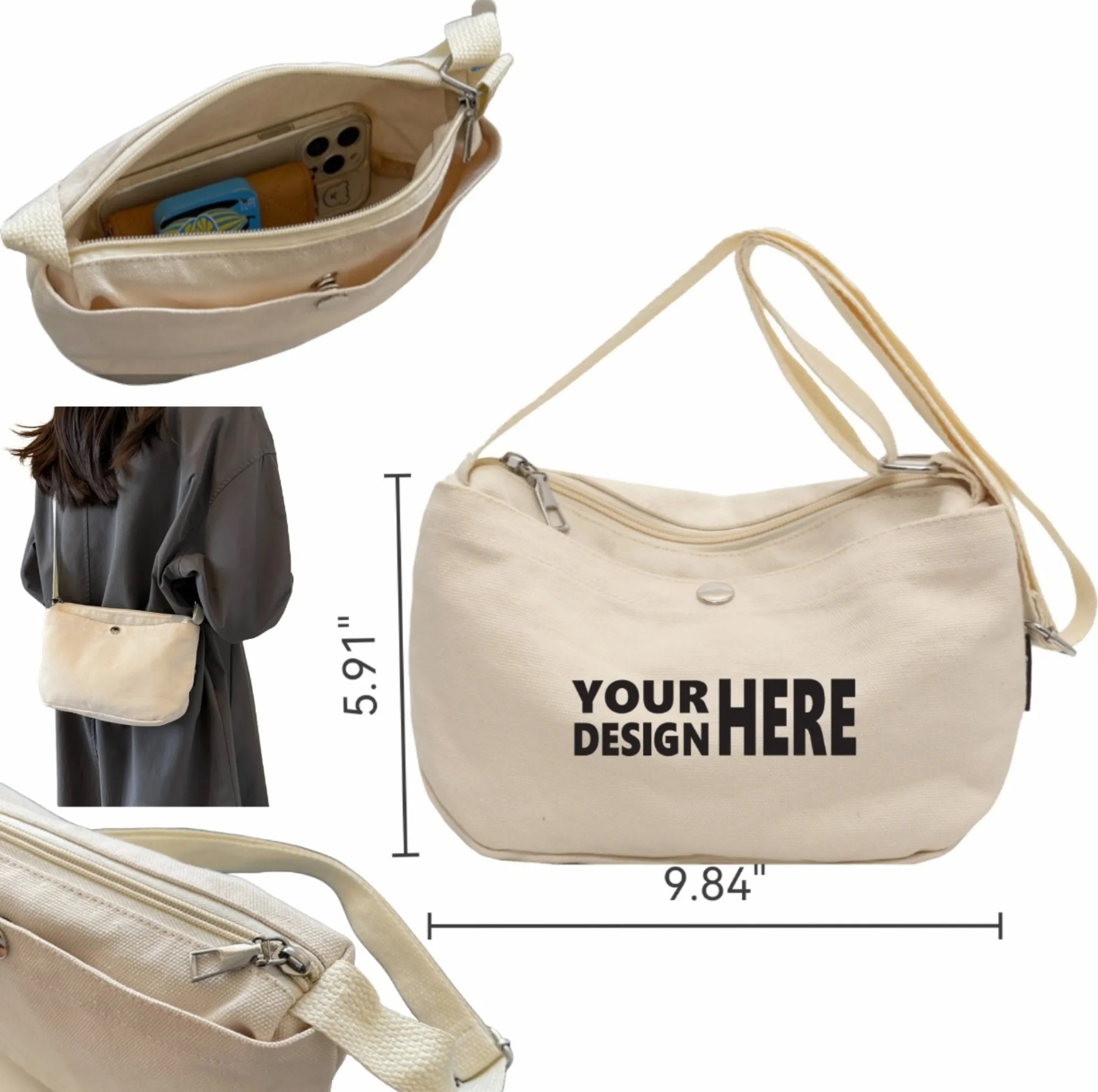 Retro Canvas Crossbody Bag 5
