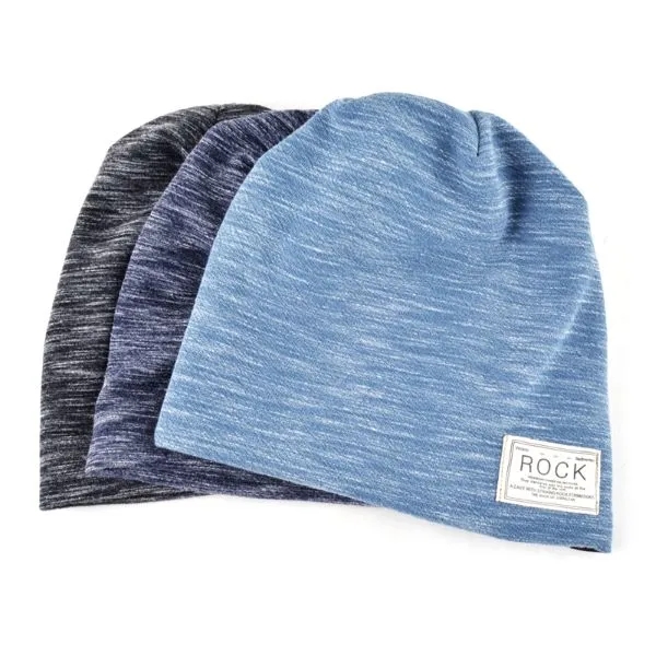 Rock Logo Hip Hop Beanie Cap with Velvet Lining for Men 5