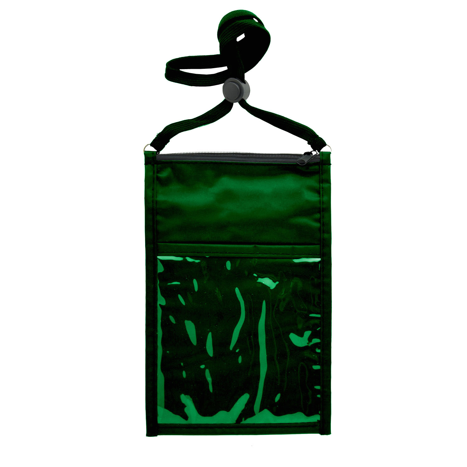NYLON LARGE DOUBLE POUCH NECK WALLET 5