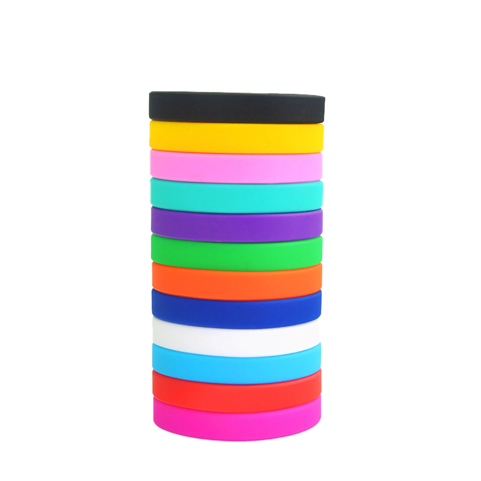 Color-Filled Debossed Silicone Wristband 7