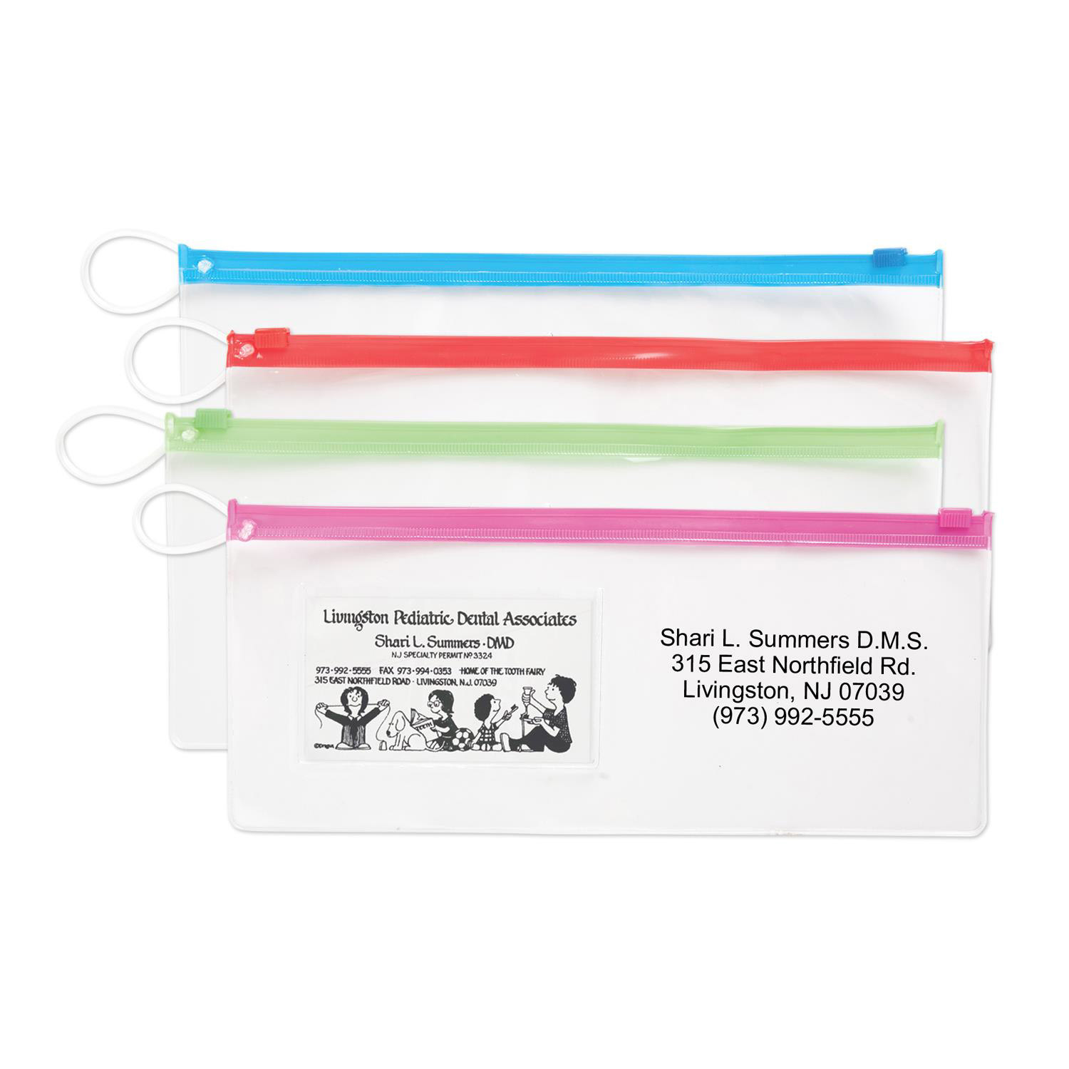 Pouch w/ Business Card Slot & Assorted Color Trim 8
