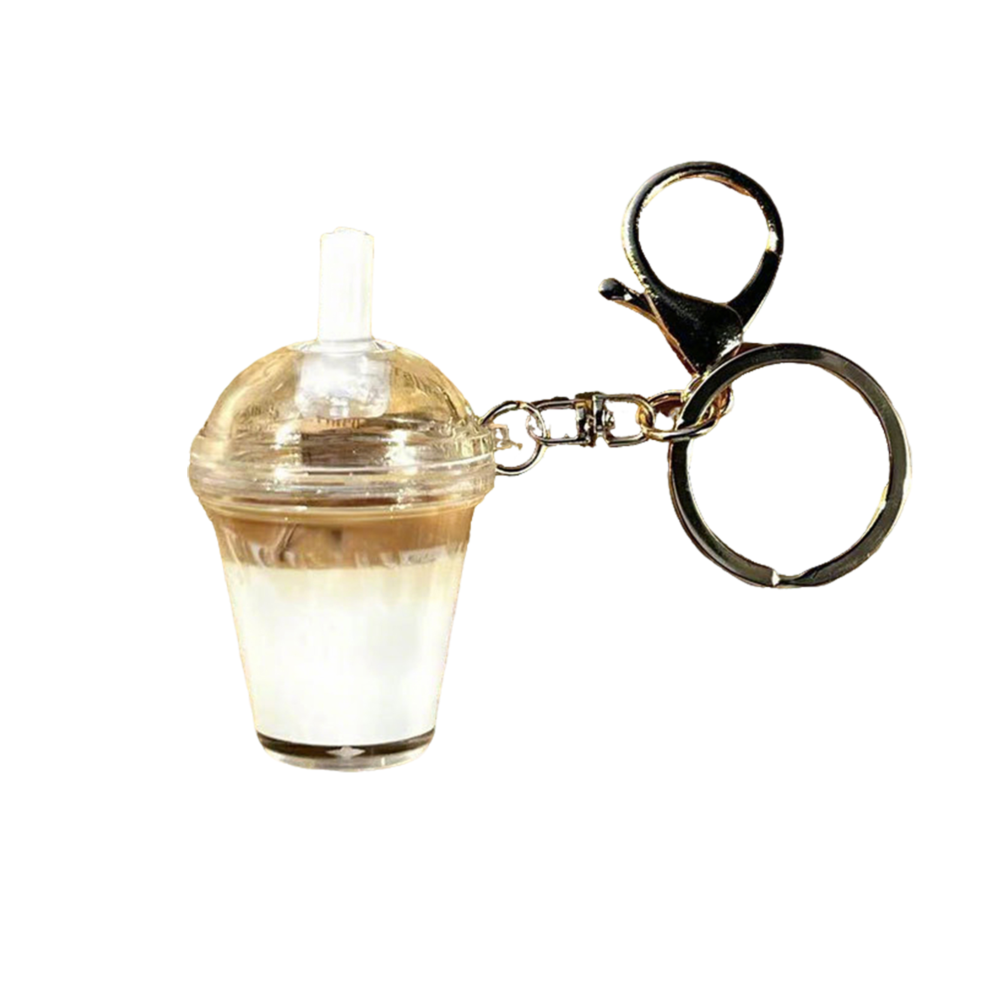 Mini Acrylic Iced Americano Coffee Keychain Magnet 1