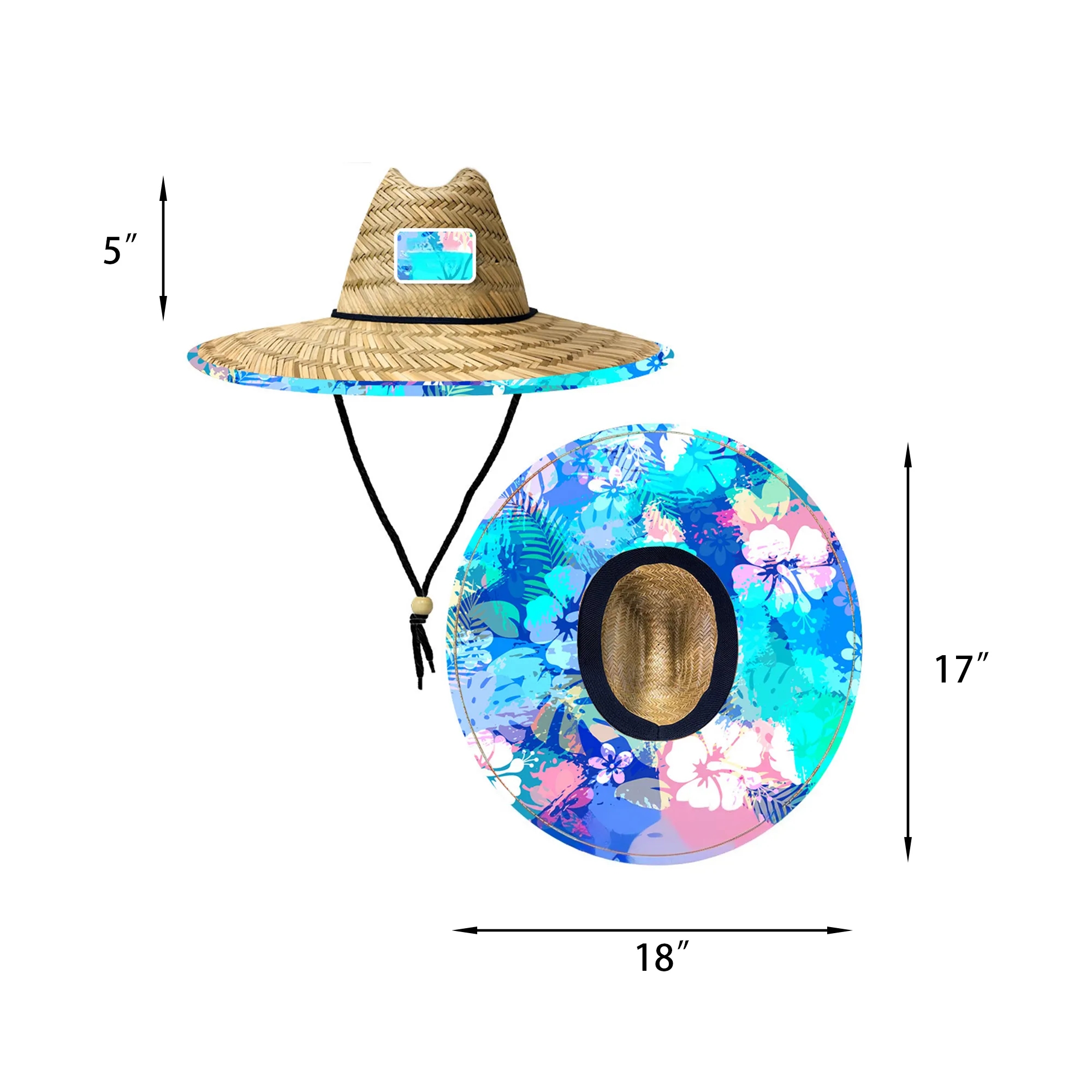 Sun Protection Straw Lifeguard Hat 3