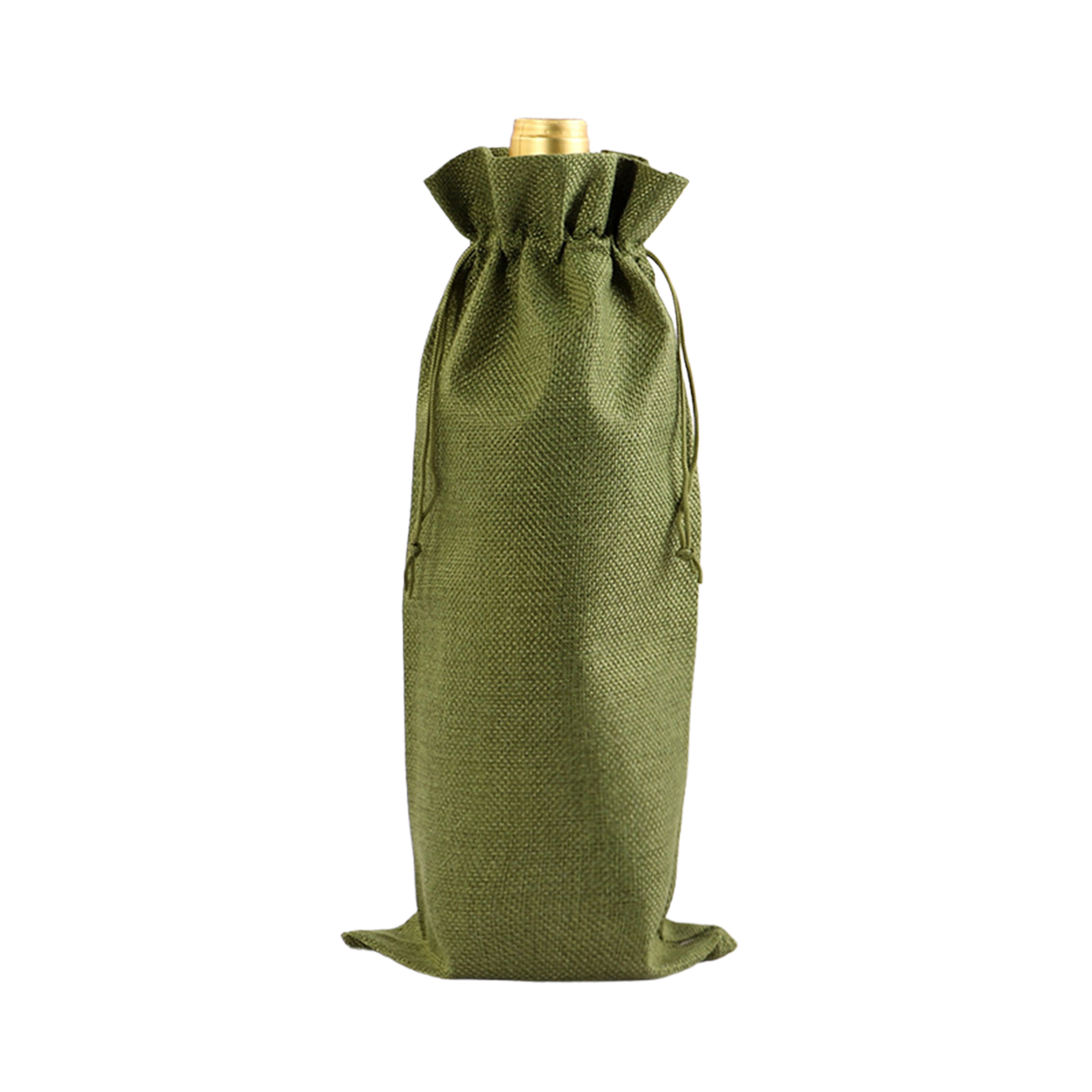 Drawstring Closure Burlap Wine Bag Champagne Gift Packaging Set 13