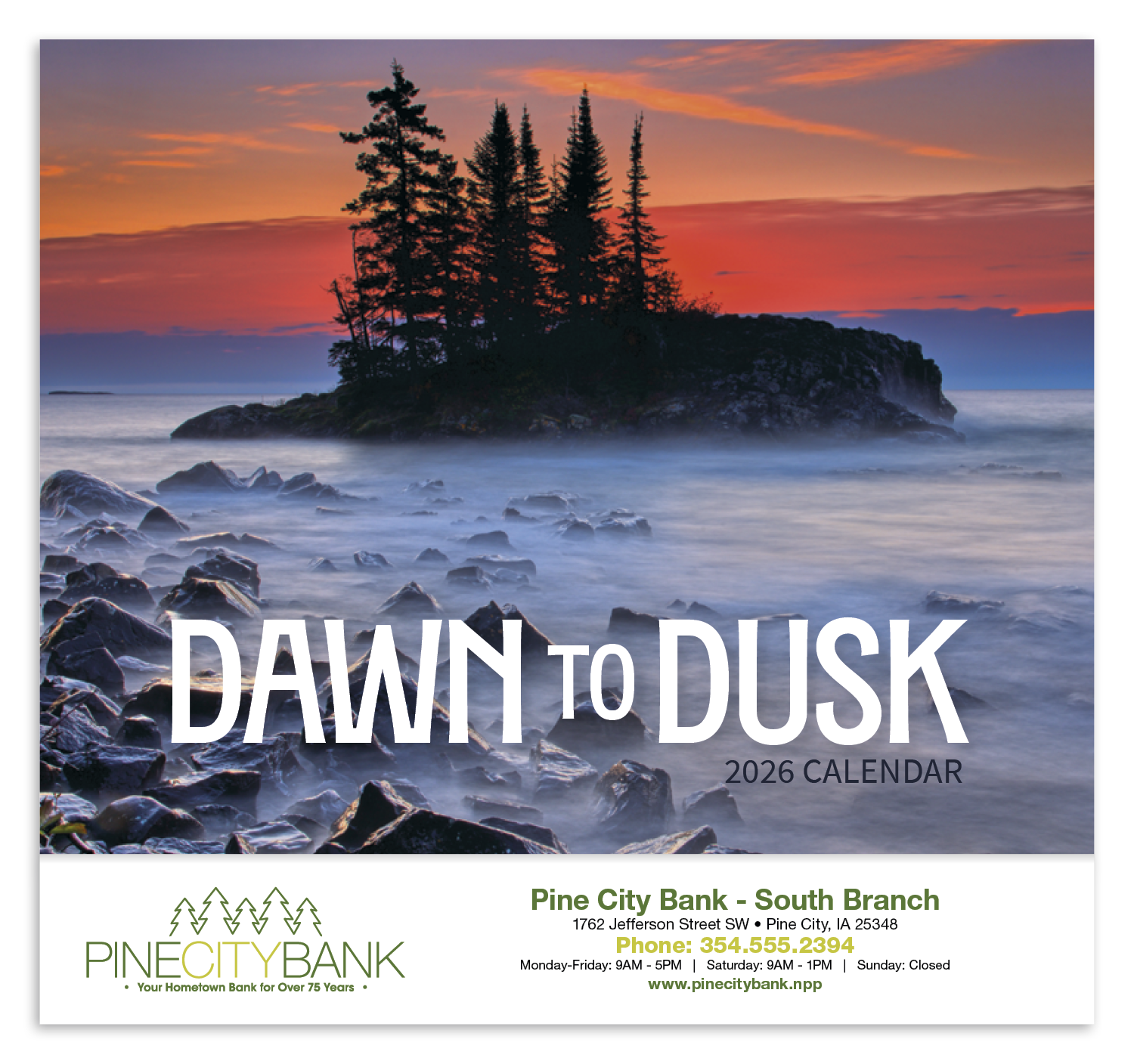 HotLine® Products Dawn to Dusk Appointment Calendar - Stapled 47